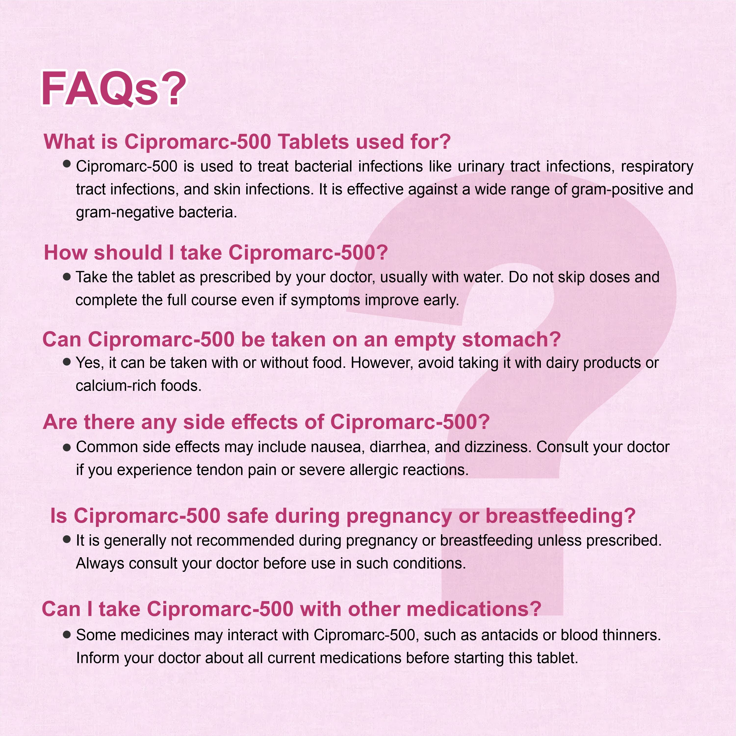 Cipromarc 500mg – Trusted Antibiotic for Fast Bacterial Infection Relief