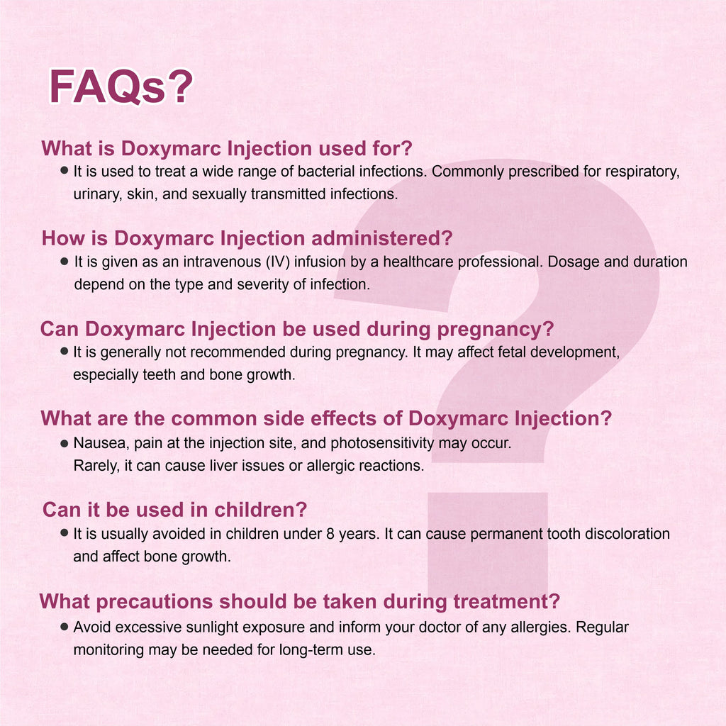 Doxymarc Injection – Powerful Broad-Spectrum Antibiotic for Severe Infections