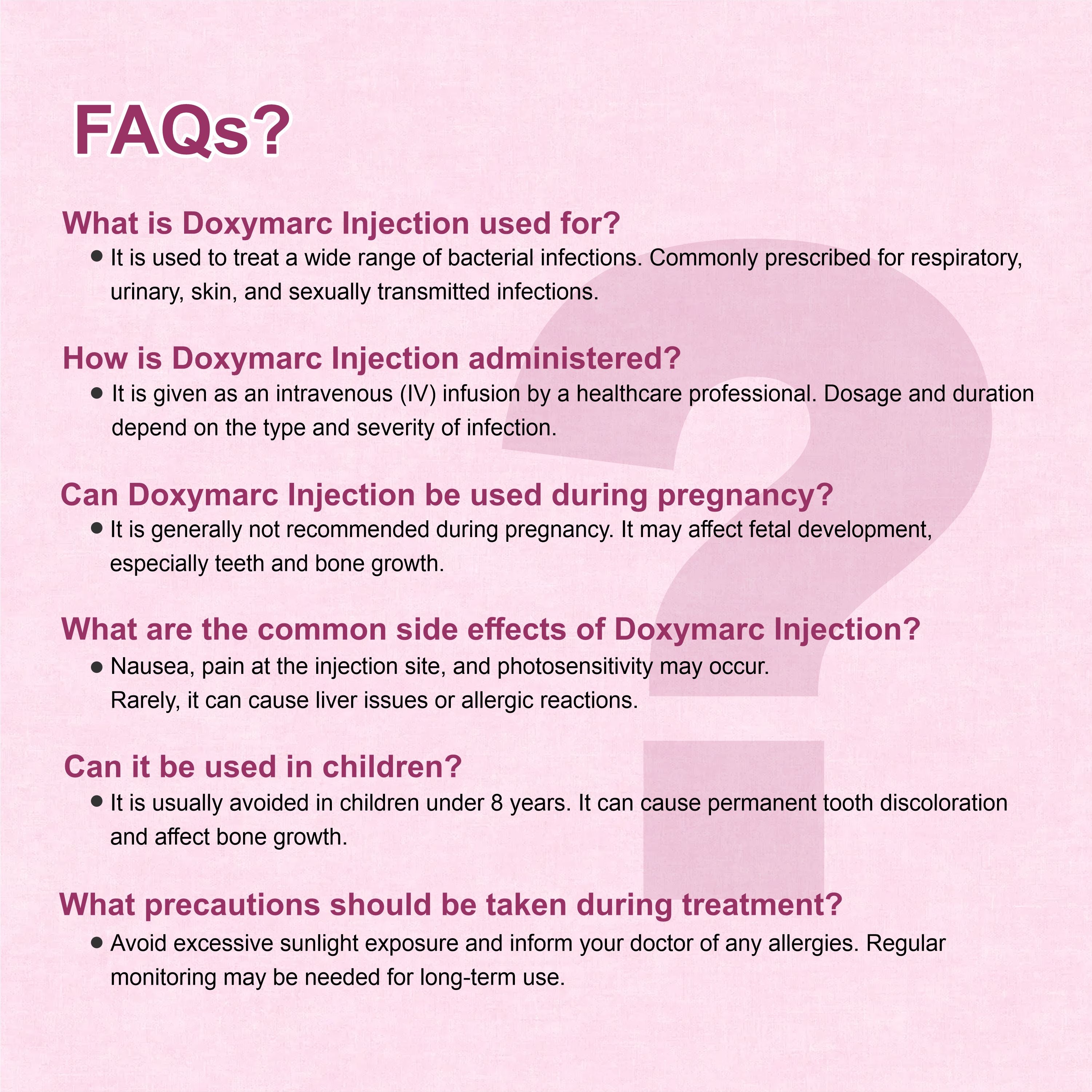 Doxymarc Injection – Powerful Broad-Spectrum Antibiotic for Severe Infections