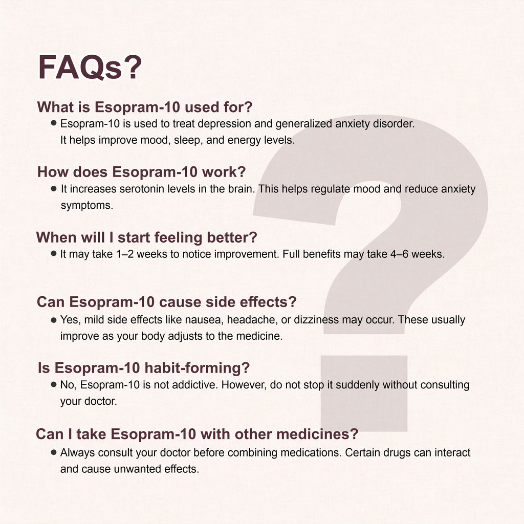 Esopram 10 Tablets – Calm Mind & Balanced Mood