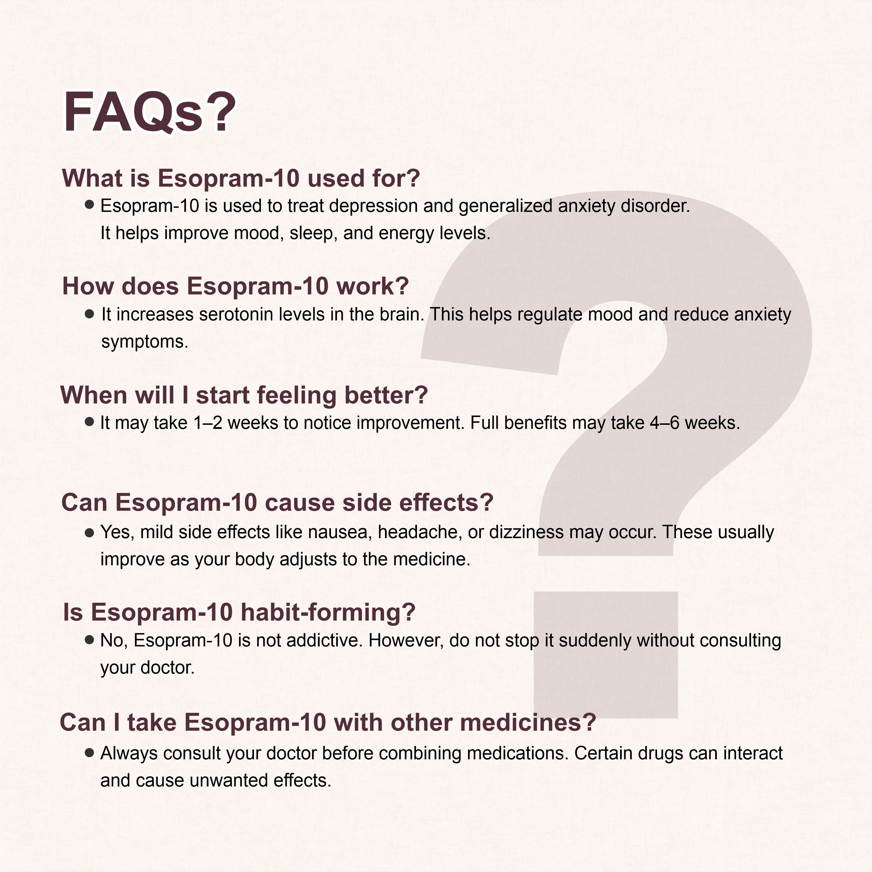 Esopram 10 Tablets – Calm Mind & Balanced Mood