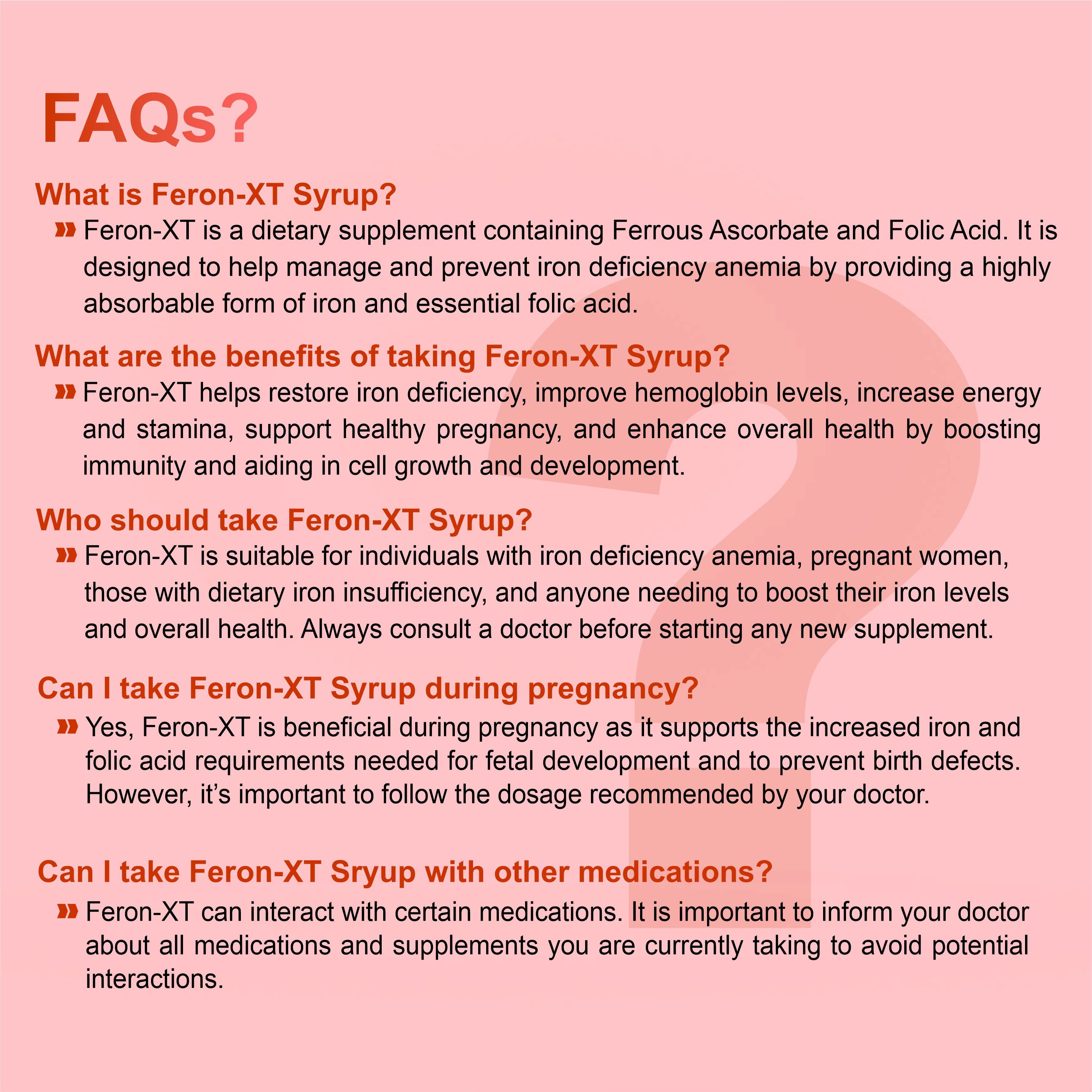 Feron-XT Iron & Folic Acid Syrup 200ml – Anaemia, Weakness & Haemoglobin Support