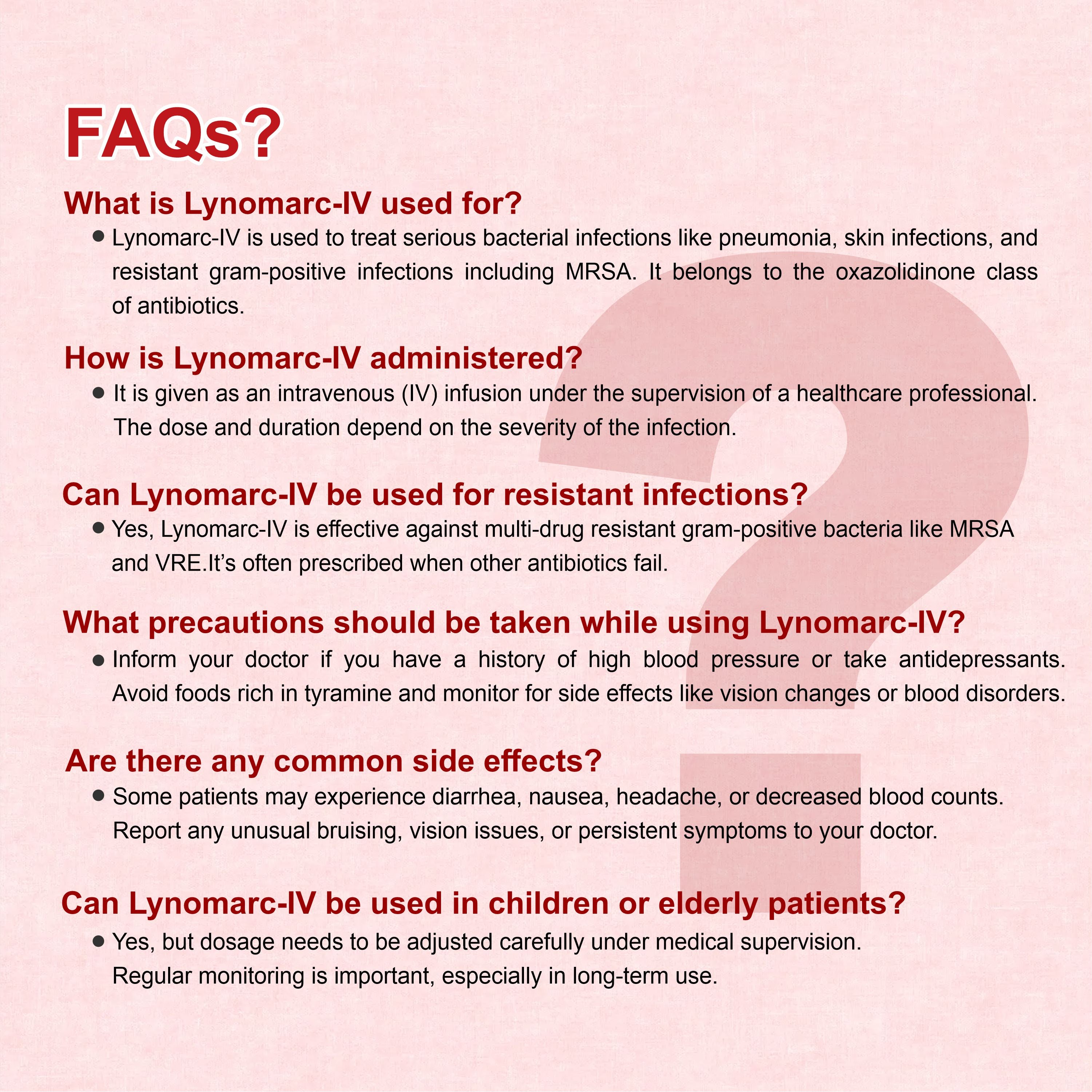 Lynomarc IV Infusion – Powerful Antibiotic for Resistant Infections