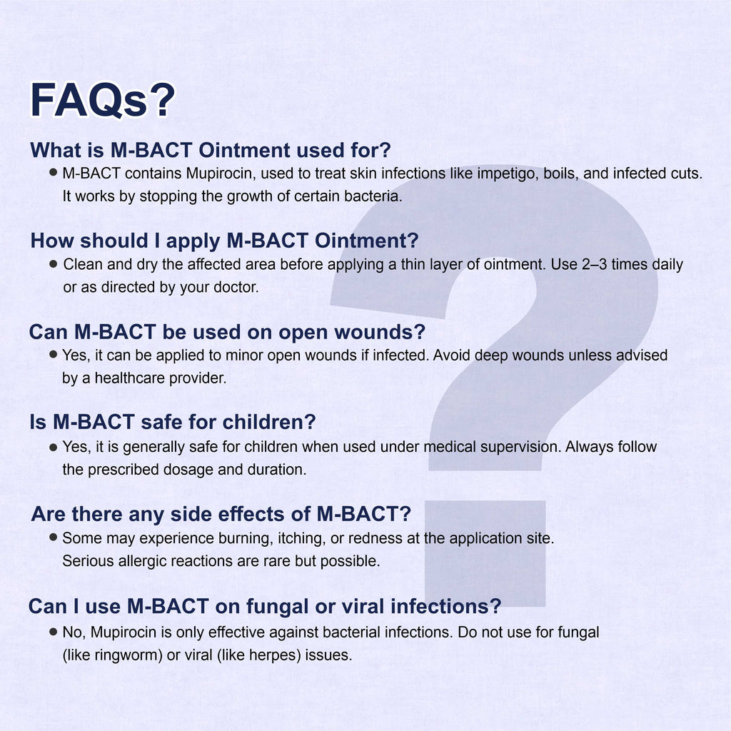 M Bact Ointment – Your Go-To Solution for Bacterial Skin Relief (Pack of 2)