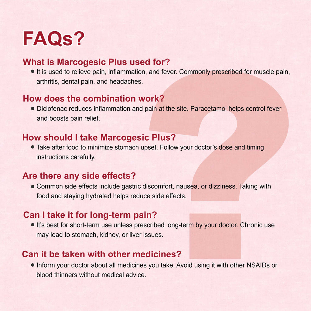 Marcogesic Plus Tablets – Fast Relief from Joint, Muscle & Arthritic Pain