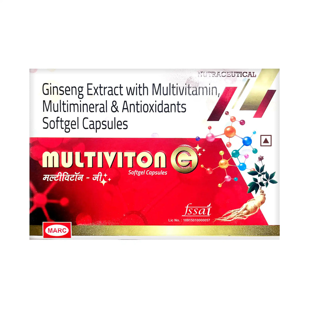 Multiviton G Multivitamin, Ginseng & Mineral Capsule – Energy, Stamina & Cognitive Support