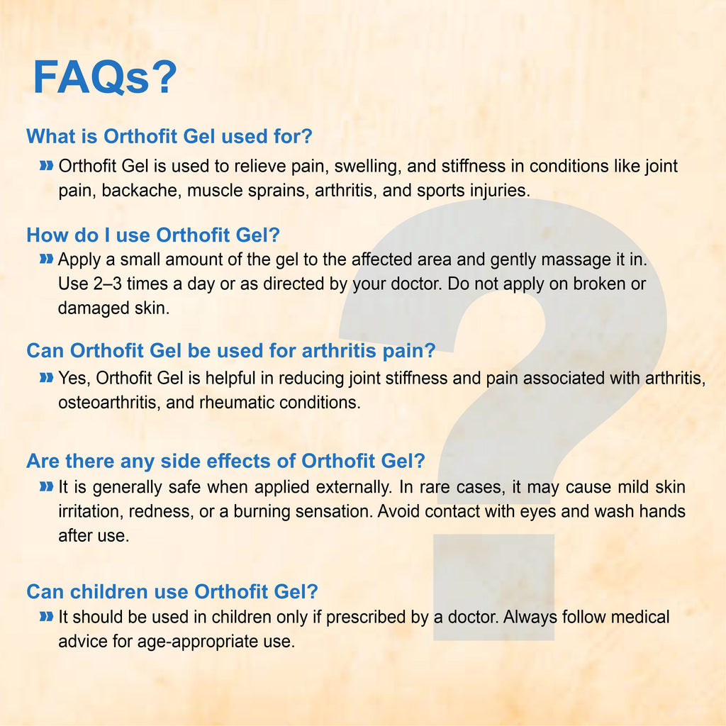 Marc Orthofit Gel – Fast-Acting Relief for Joint Pain, Muscle Stiffness & Sports Injuries