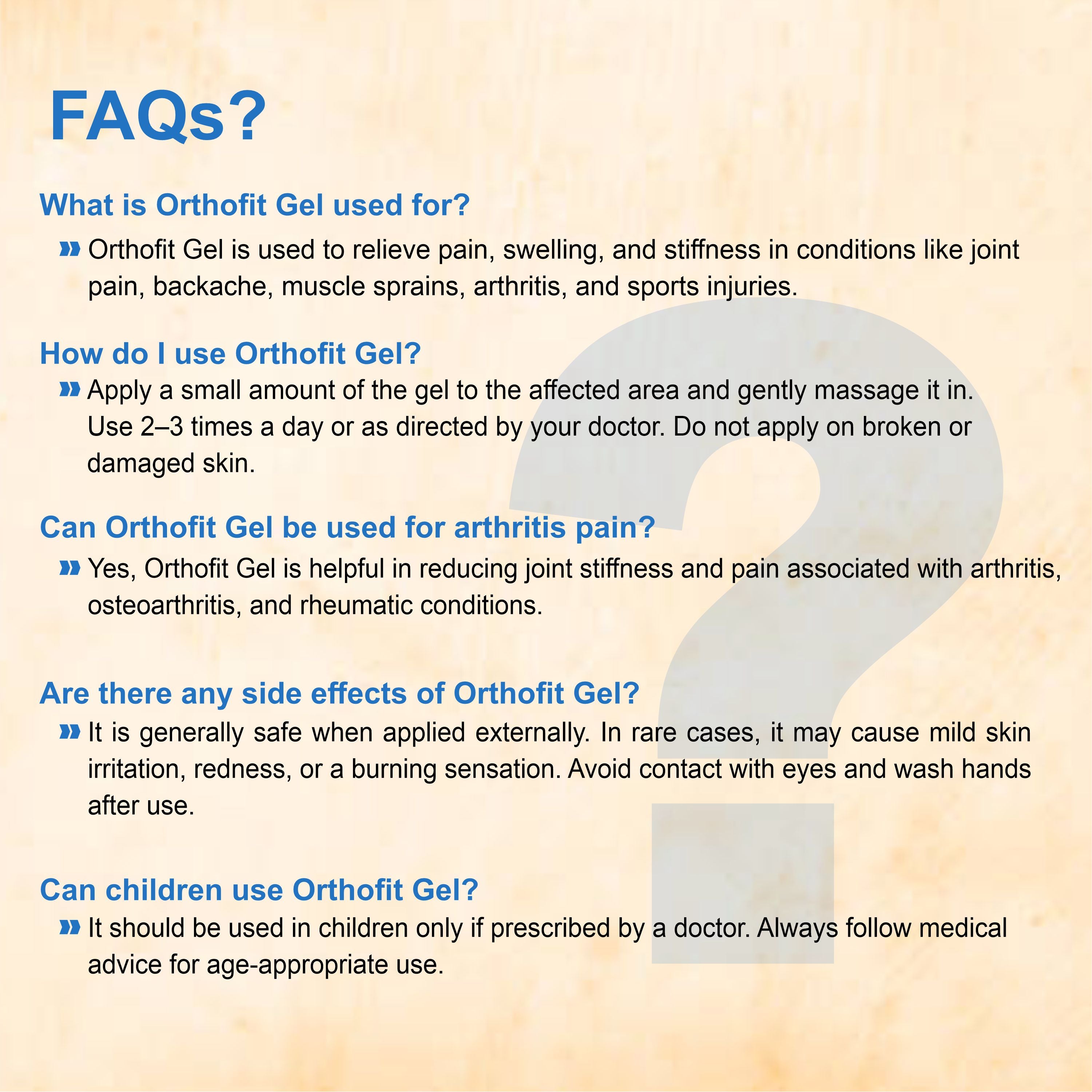 Marc Orthofit Gel – Fast-Acting Relief for Joint Pain, Muscle Stiffness & Sports Injuries