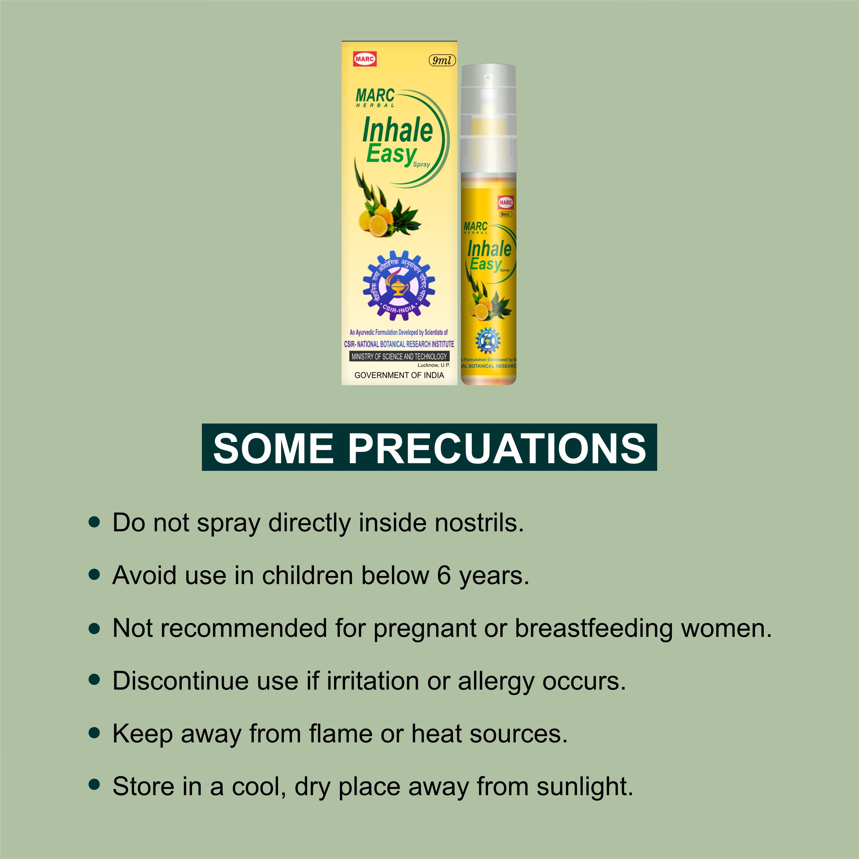 Marc Inhale Easy Spray – Instant Relief for Nasal Congestion & Easy Breathing