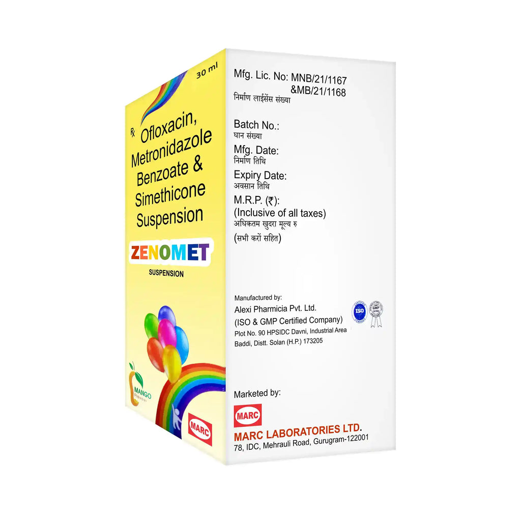 Zenomet Metronidazole Suspension 30ml – Compact Pediatric Gut Infection Treatment