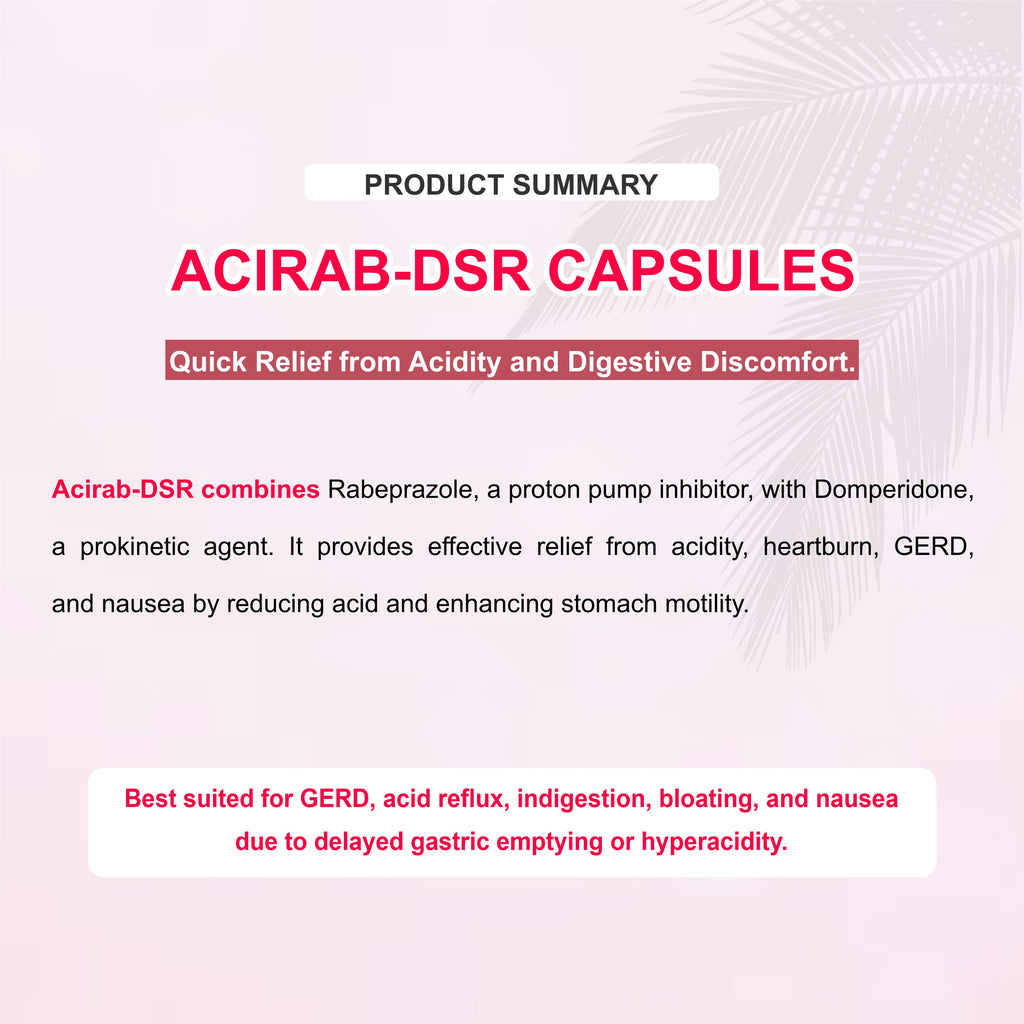 Marc Acirab DSR Capsules – Relief from Acidity, Heartburn & Gastric Discomfort