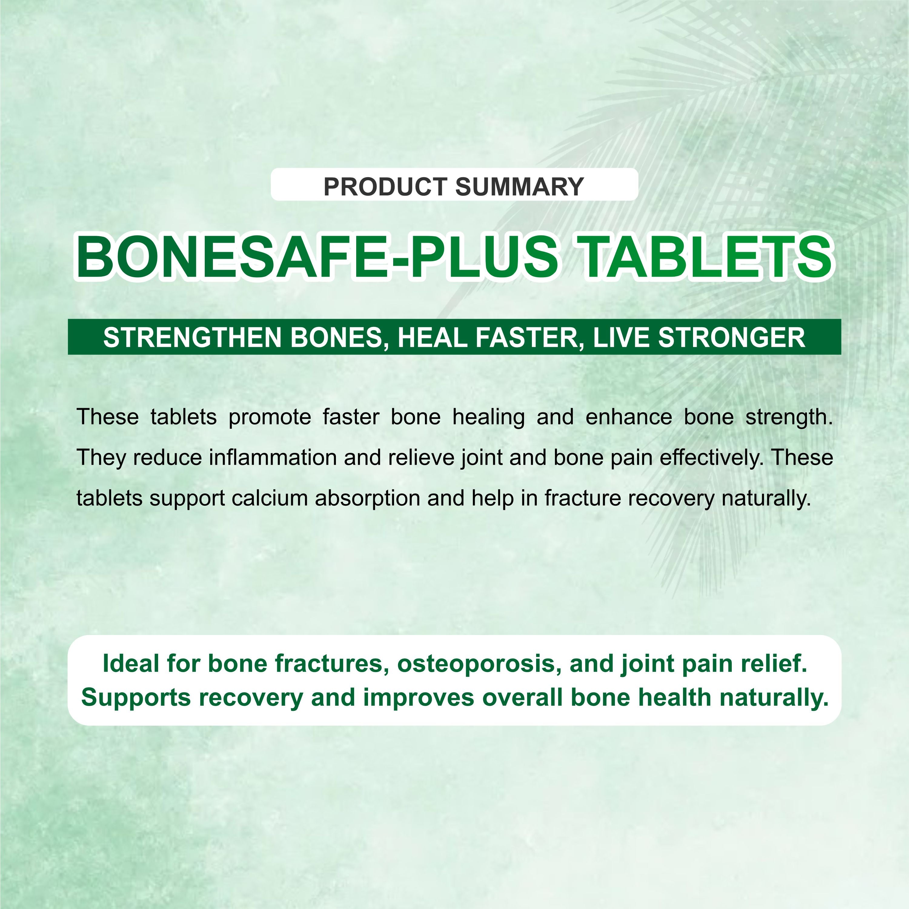 Marc Bonesafe Plus Tablet – Natural Ayurvedic Bone & Joint Support