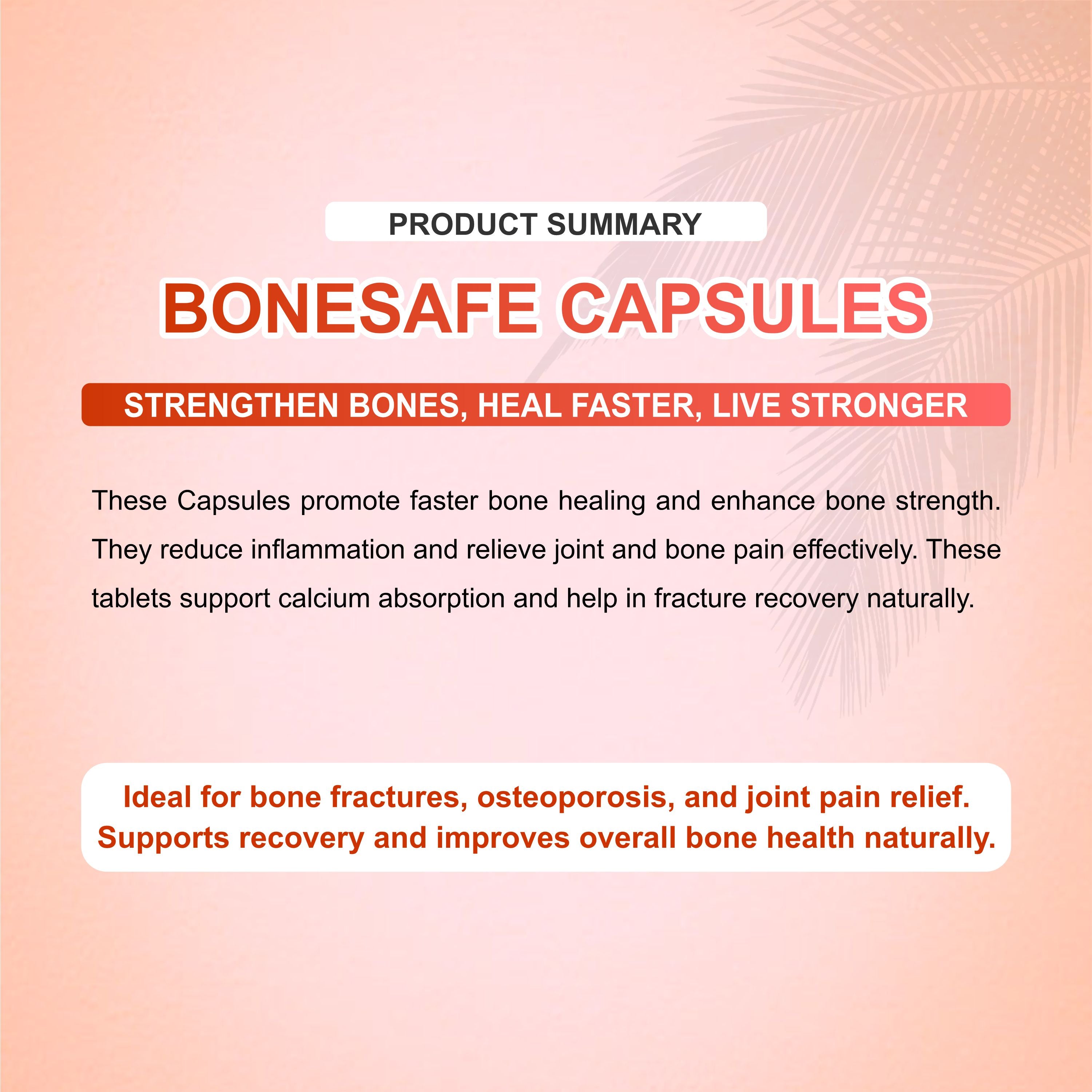 Marc Bonesafe Capsule – Herbal Bone Strength & Fracture Healing Support