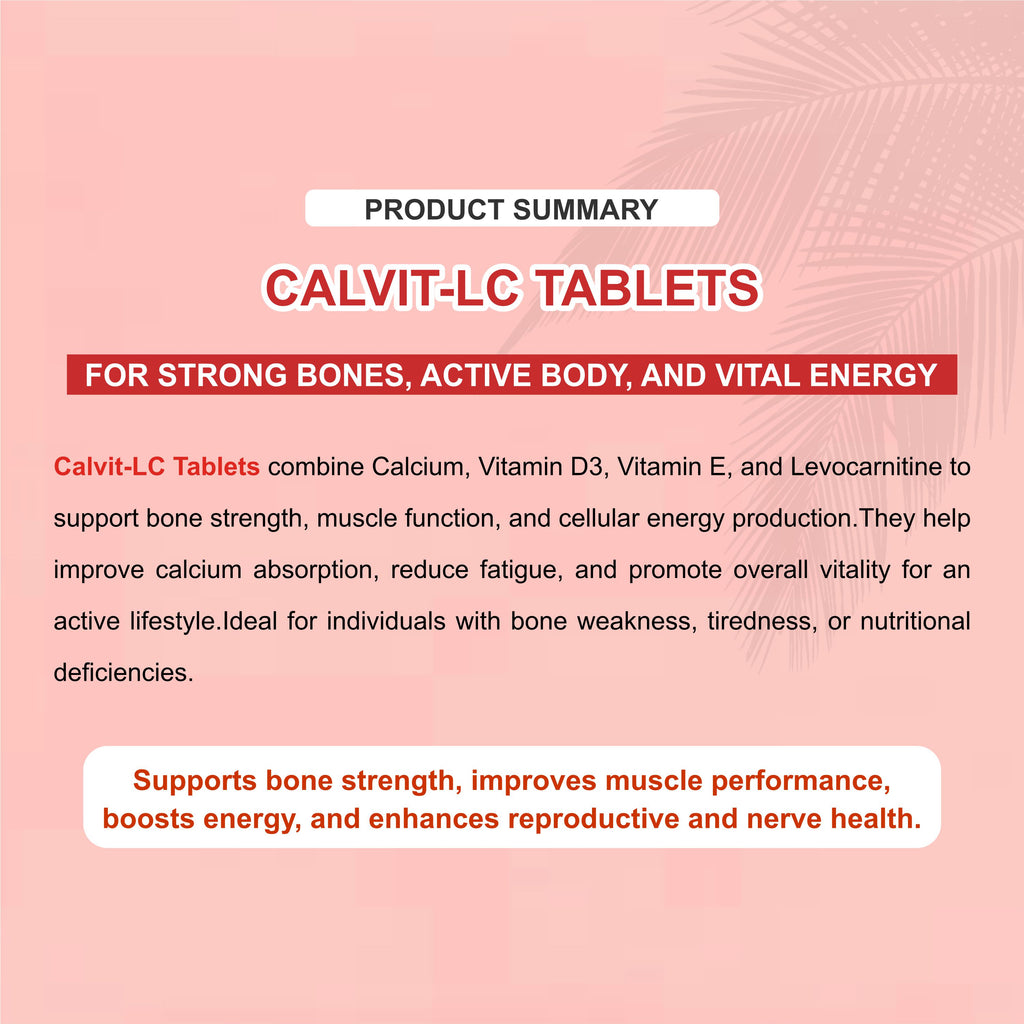 Calvit Plus Tablet – Complete Bone & Immunity Support Formula (1 Box)