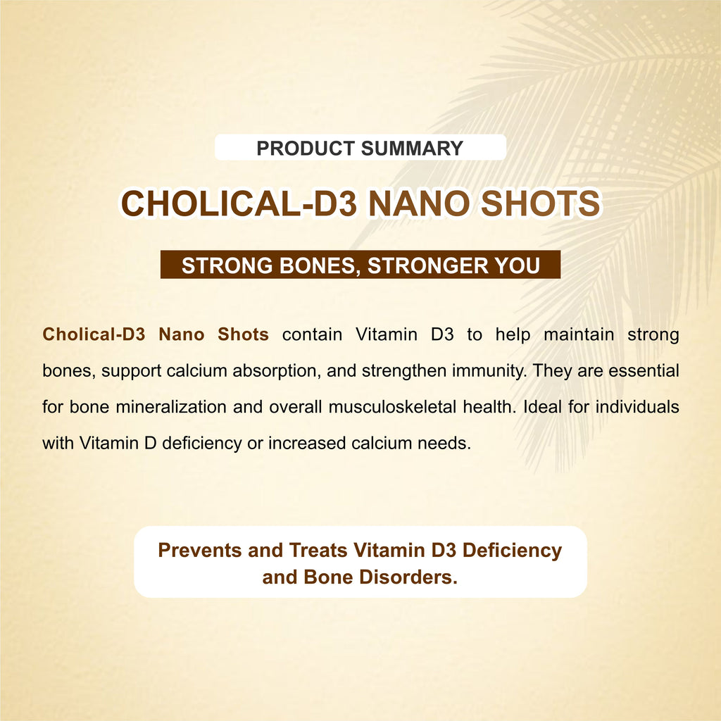 Cholical D3 Oral Solution – Liquid Vitamin D3 for Strong Bones & Better Immunity
