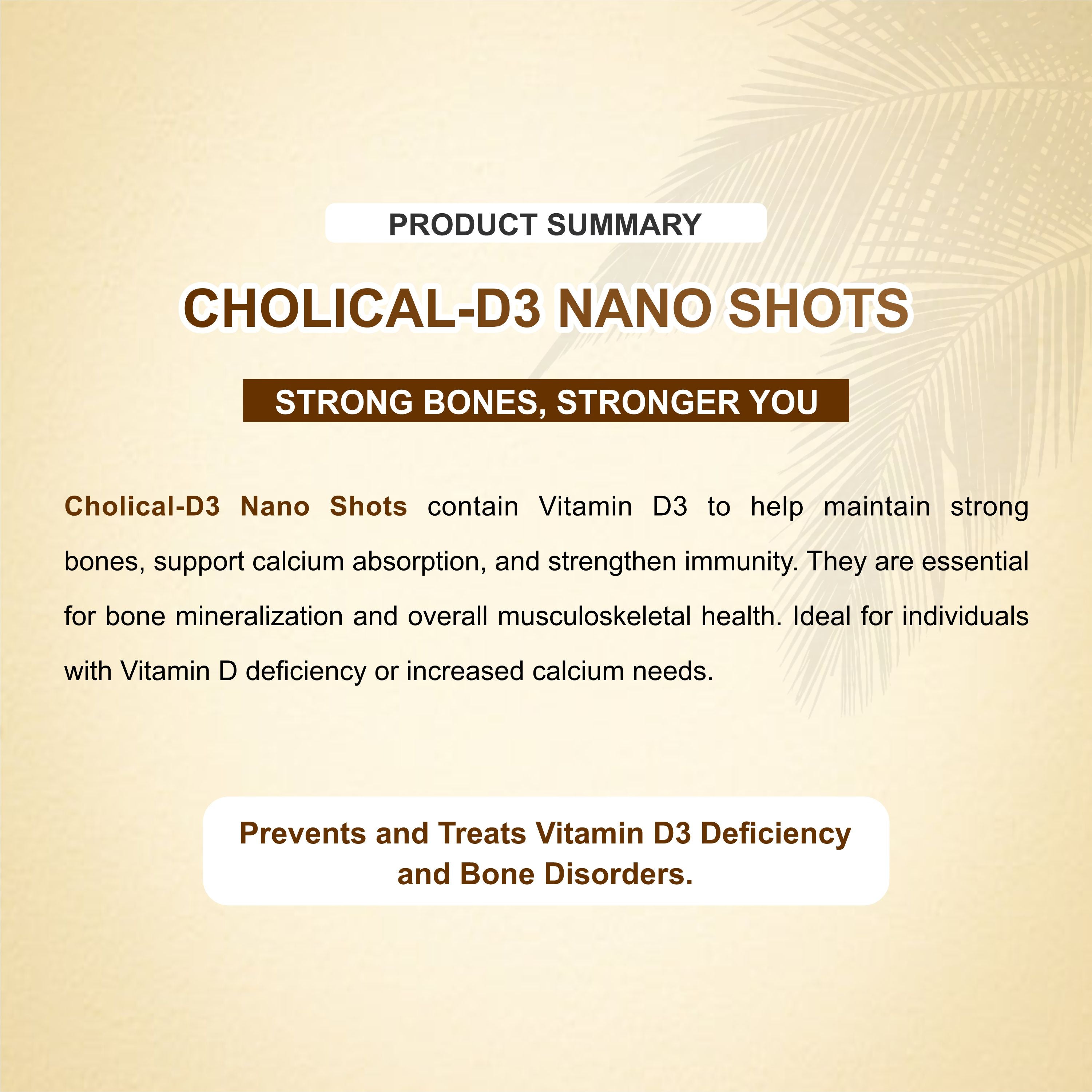 Cholical D3 Oral Solution – Liquid Vitamin D3 for Strong Bones & Better Immunity