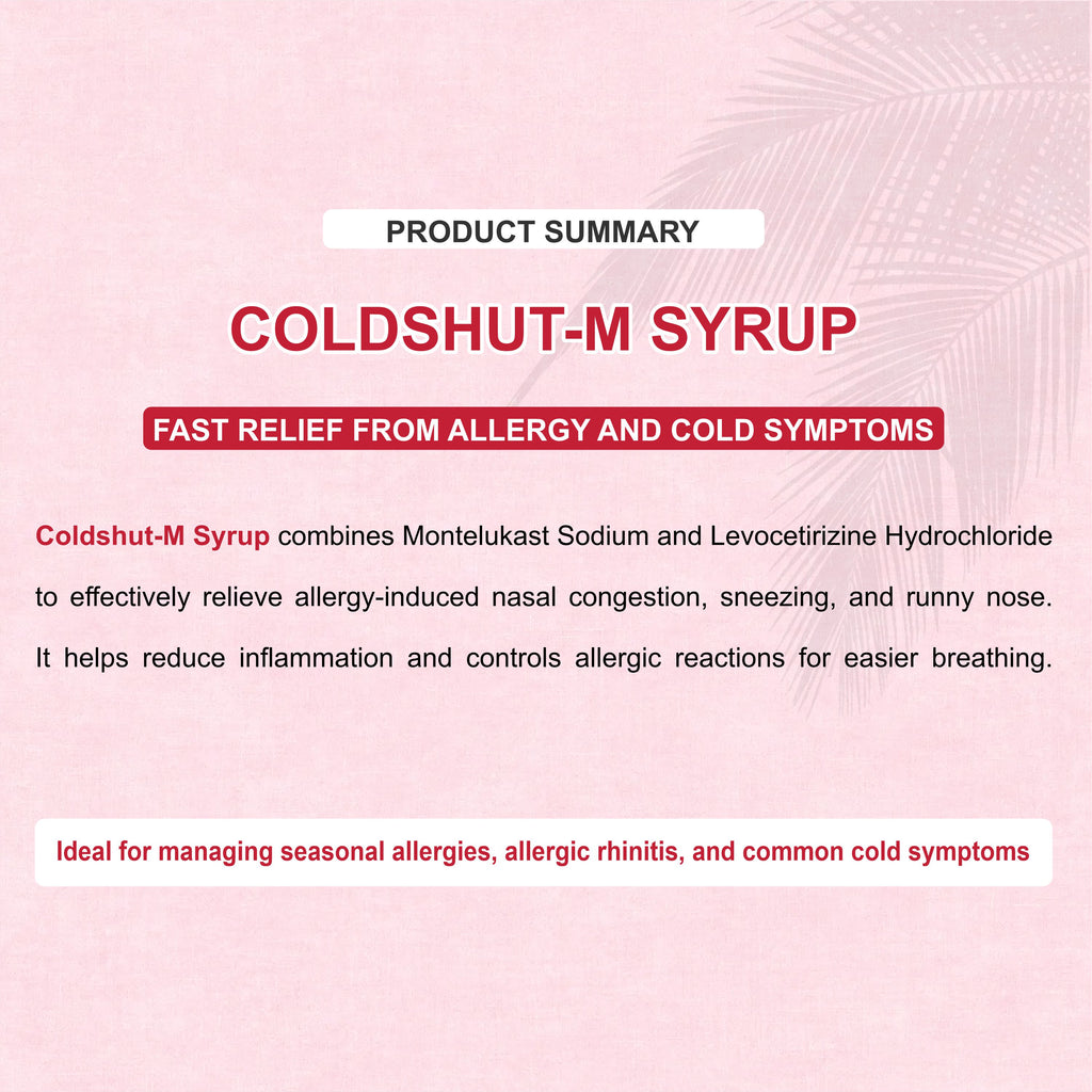 Marc Coldshut M Syrup – Dual-Action Relief for Allergy, Cold & Nasal Congestion