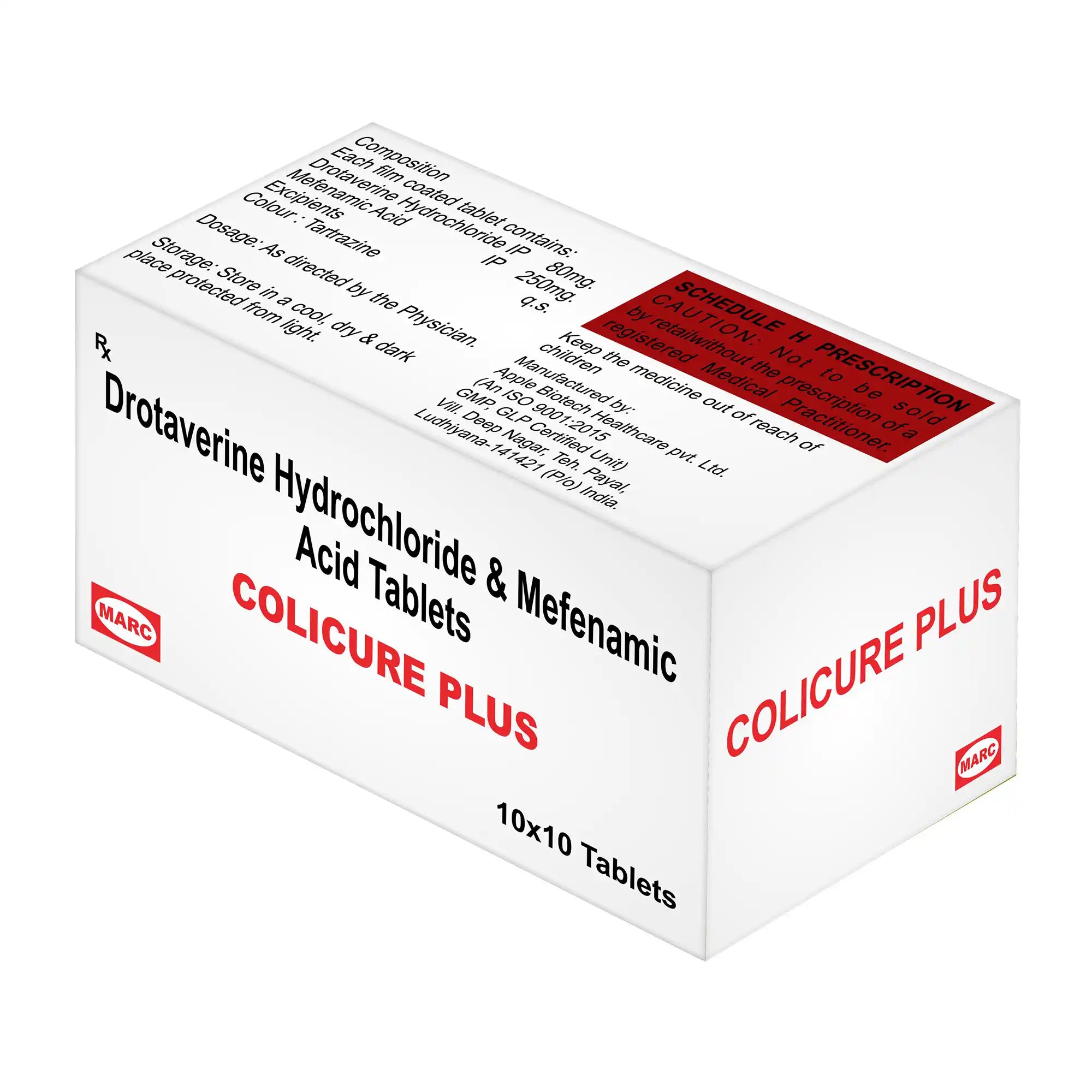 Colicure Plus Drotaverine & Mefenamic Acid Tablet – Menstrual Cramps & Abdominal Spasm Relief