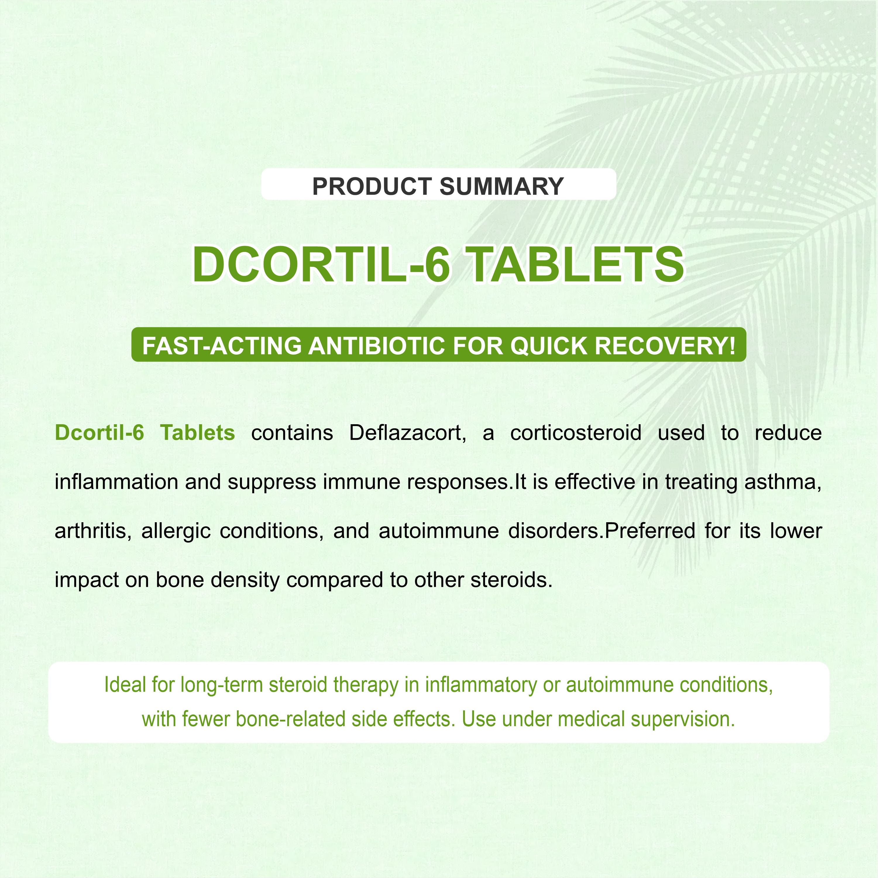 Marc Dcortil 6 Tablets – Effective Relief from Inflammation & Immune Disorders