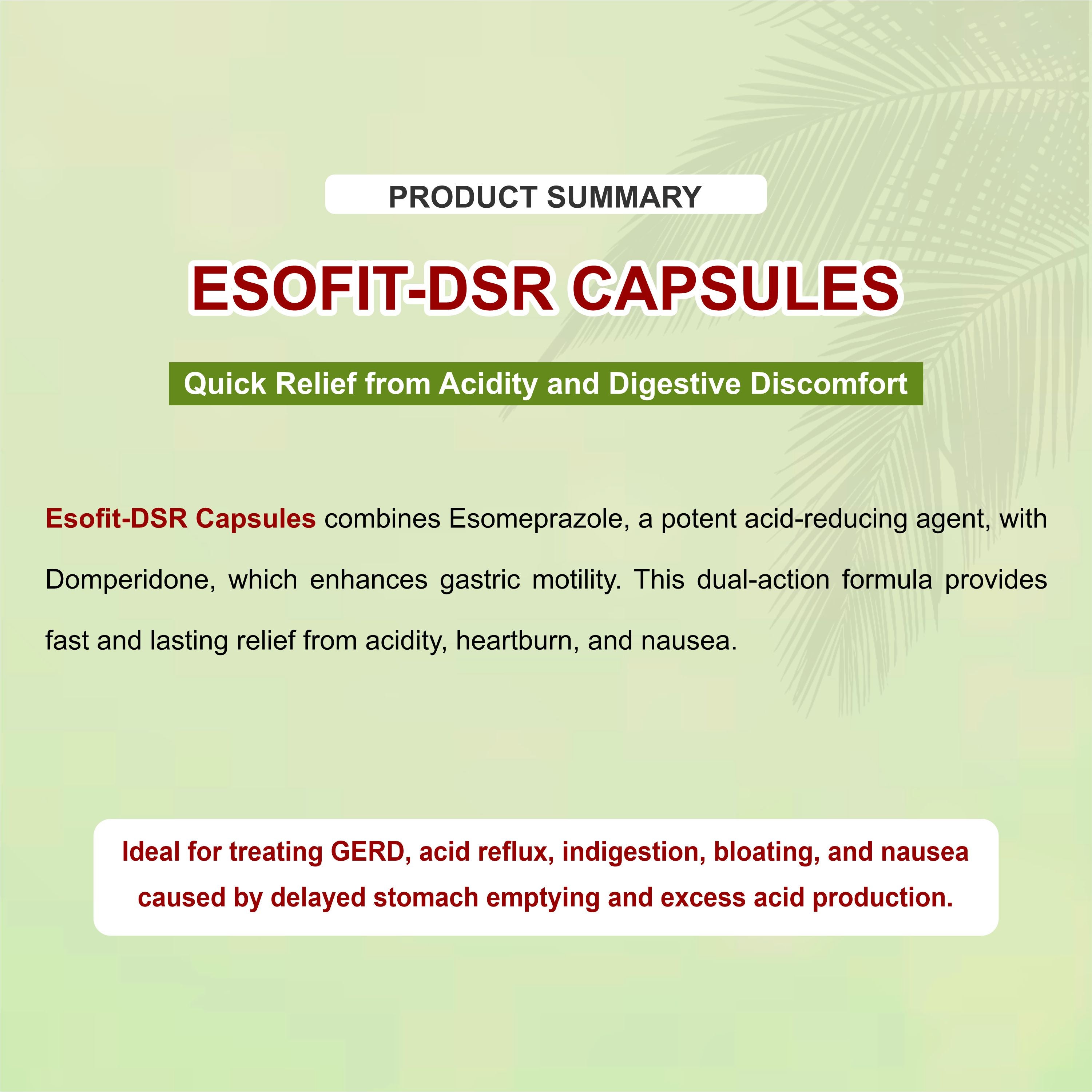 Marc Esofit DSR Capsules – Double Action Relief for Acidity & Gastrointestinal Discomfort
