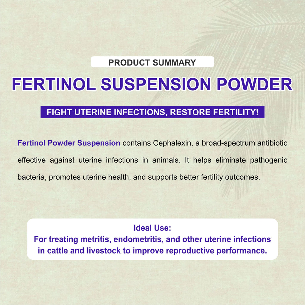 Fertinol I.U – Advanced Antibiotic for Livestock Reproductive Health (Pack of 2)