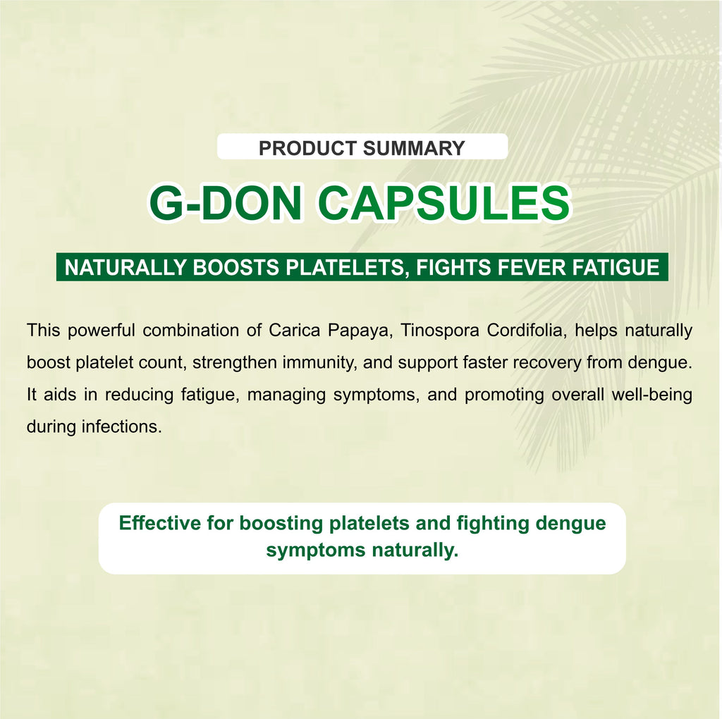 Marc G Don Capsule – Natural Platelet Booster & Immunity Support