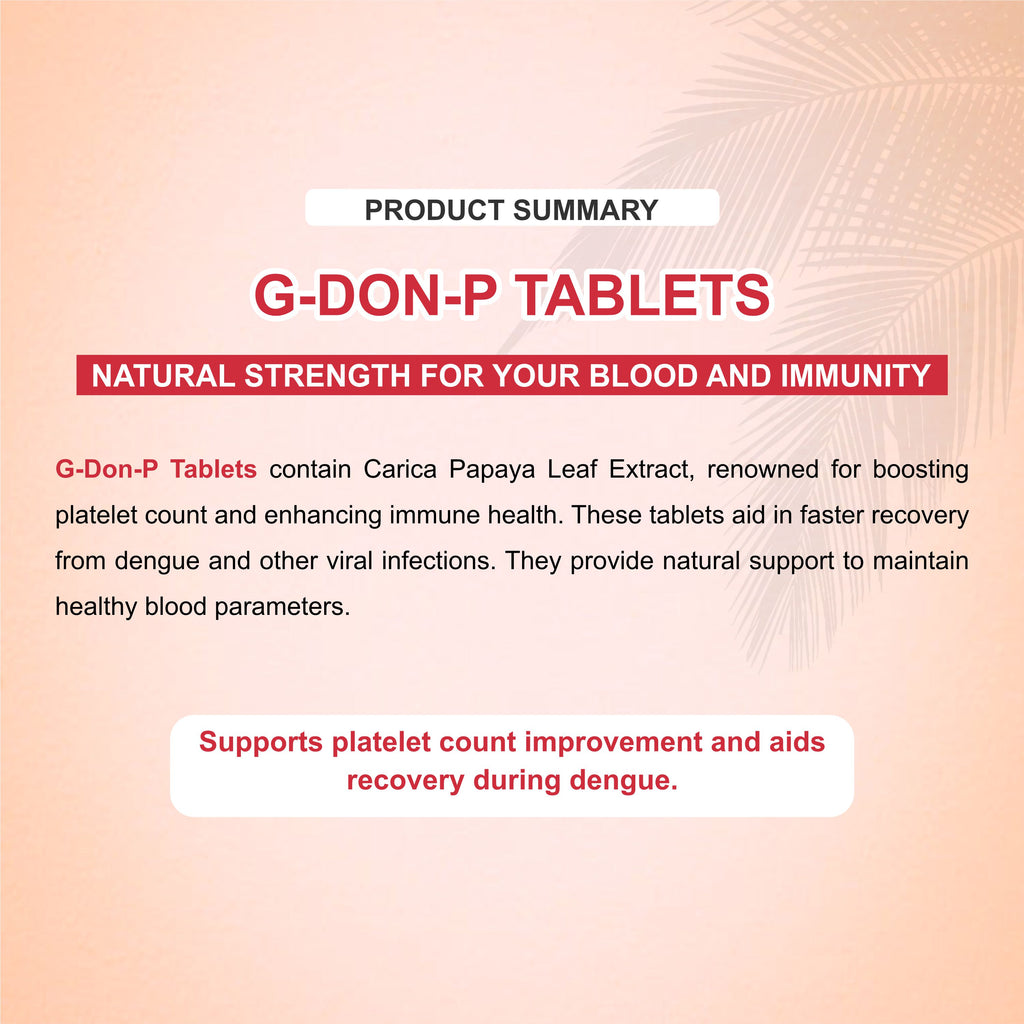 Marc G Don P Tablets – Natural Platelet Booster & Immunity Support