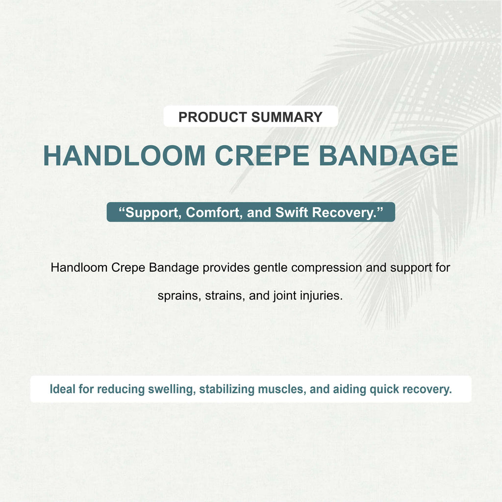 Handloom Classic Crepe Bandage – Elastic Support Wrap for Elbow, Knee & Forearm