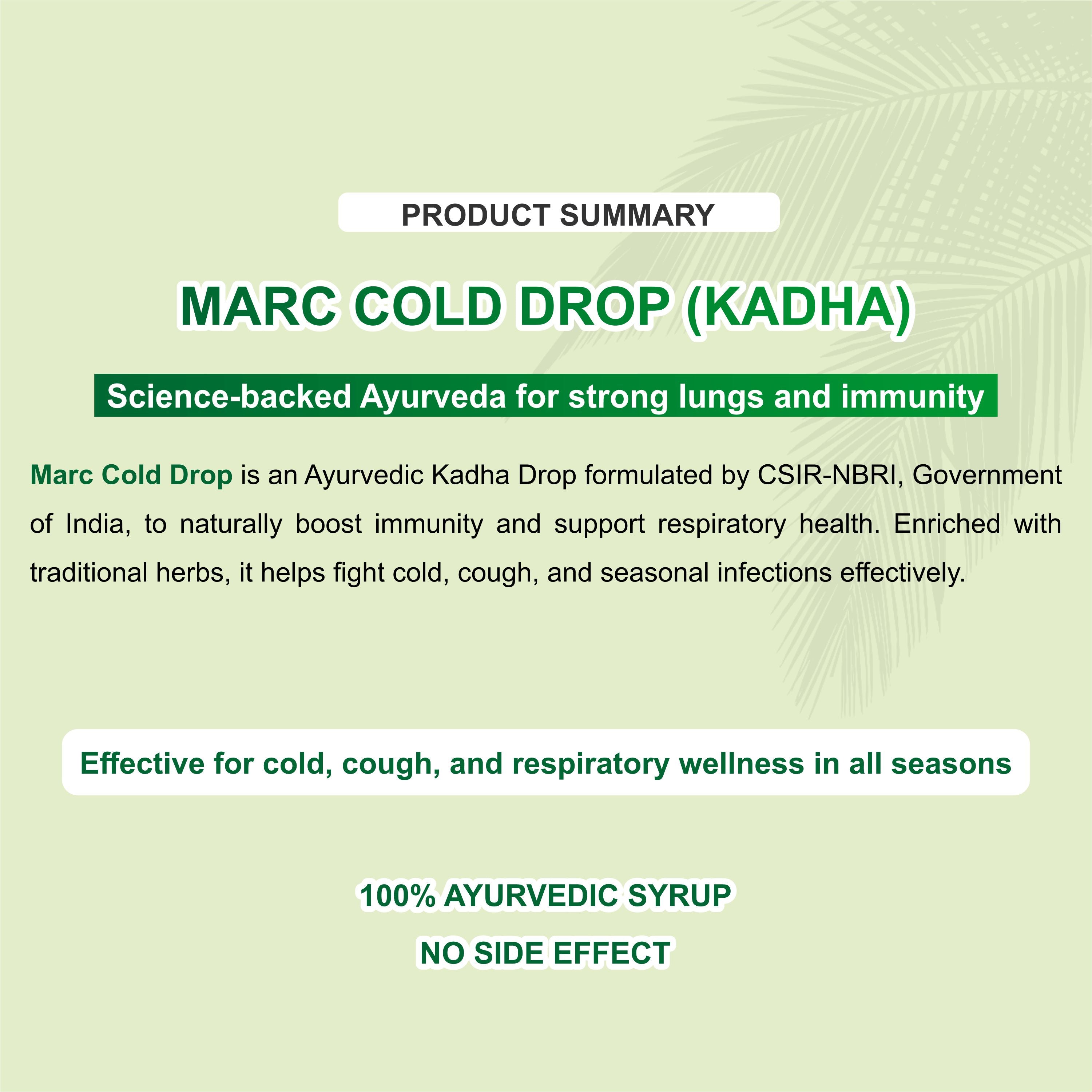 Marc Cold Drop – Herbal Support for Cold, Cough, Throat & Immunity Booster
