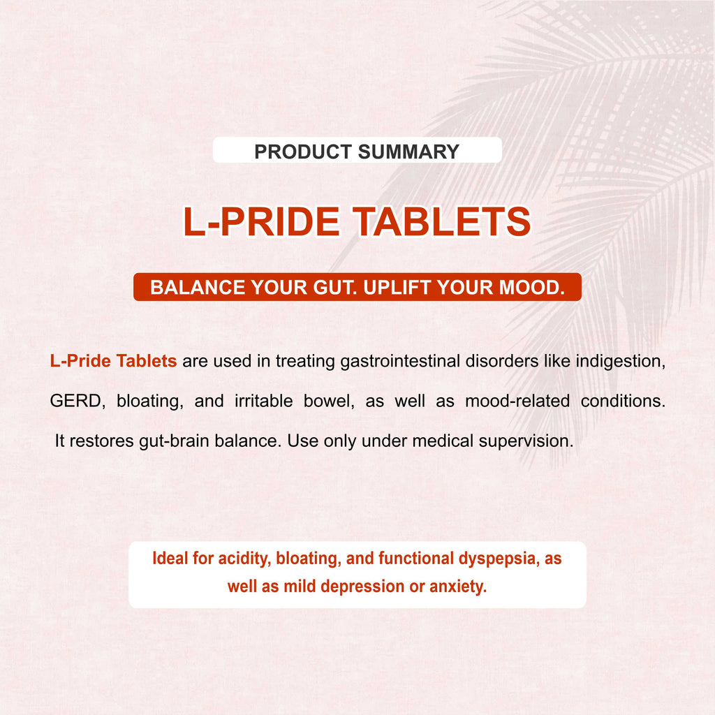 L Pride Tablets – Empowering Digestive & Mental Health (Pack of 3 Strip)