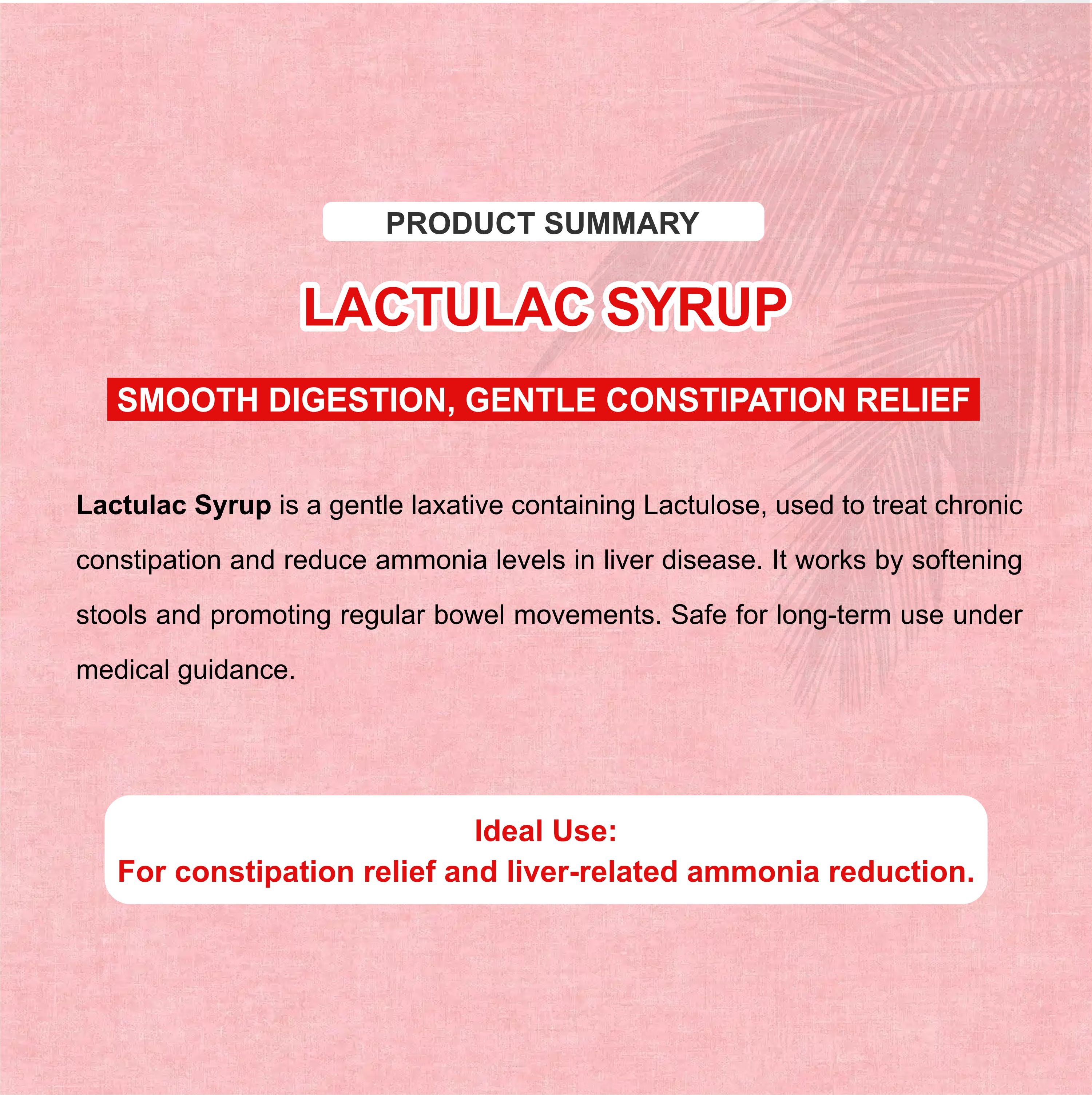Lactulac Lactulose Syrup 200ml – Constipation & Digestive Health Syrup