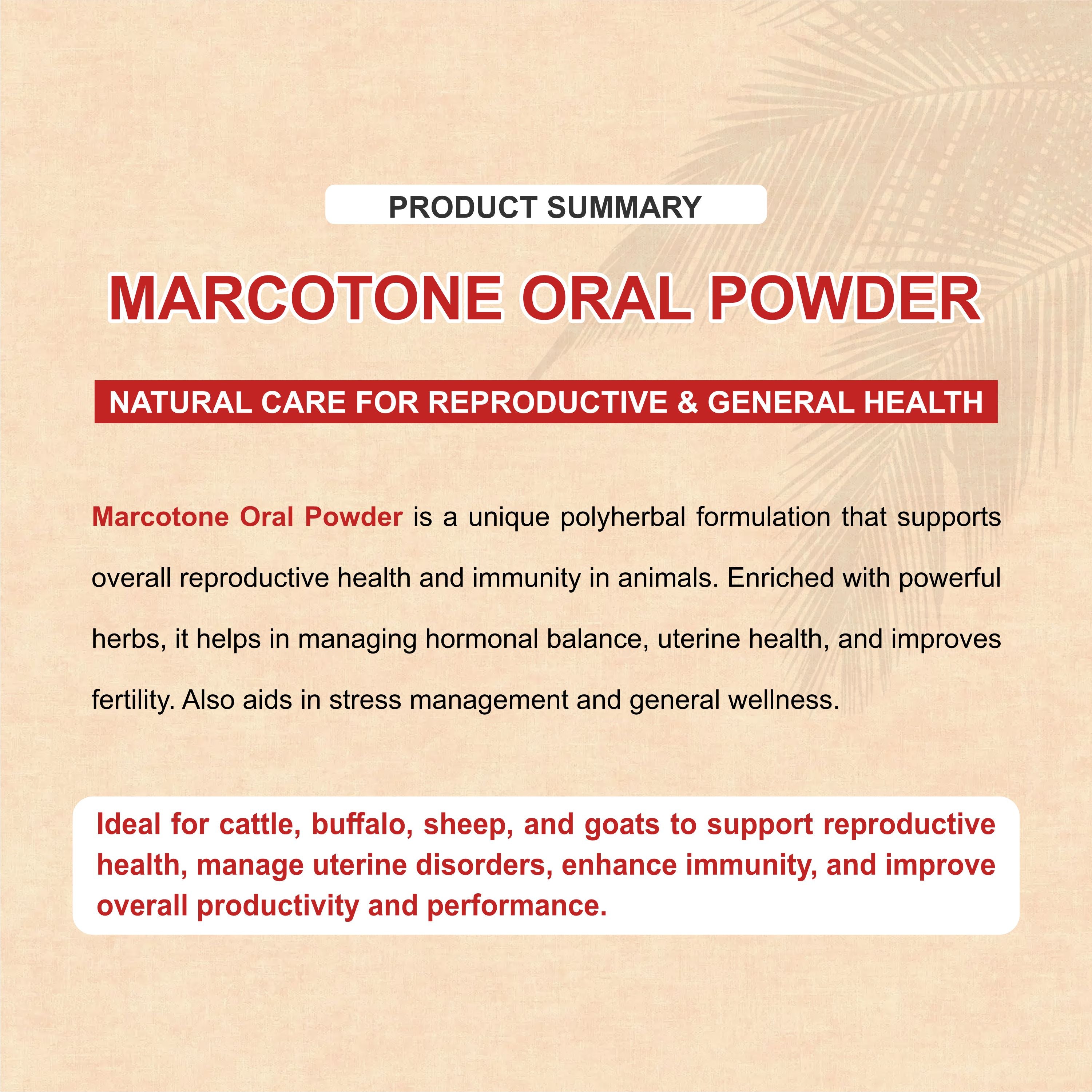 Marcotone Oral Powder – Natural Liver & Immunity Support for Livestock
