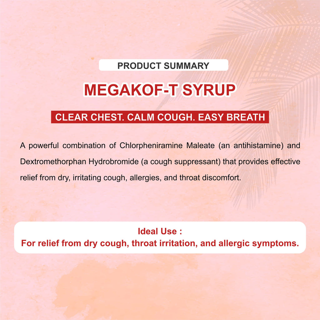 Megakof-T Productive Cough & Respiratory Relief Syrup – Phlegm, Sore Throat & Bronchial Relief