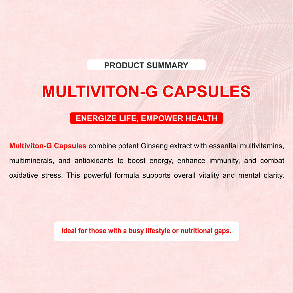 Marc Multiviton G Tablets – Retake Your Vitality with Every Dose