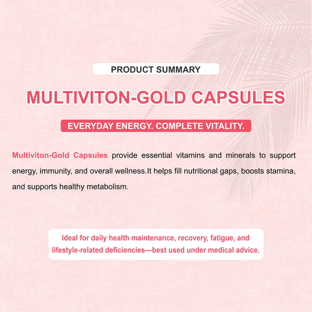 Marc Multiviton Gold Capsules – Complete Daily Nutrition for Energy, Immunity & Vitality