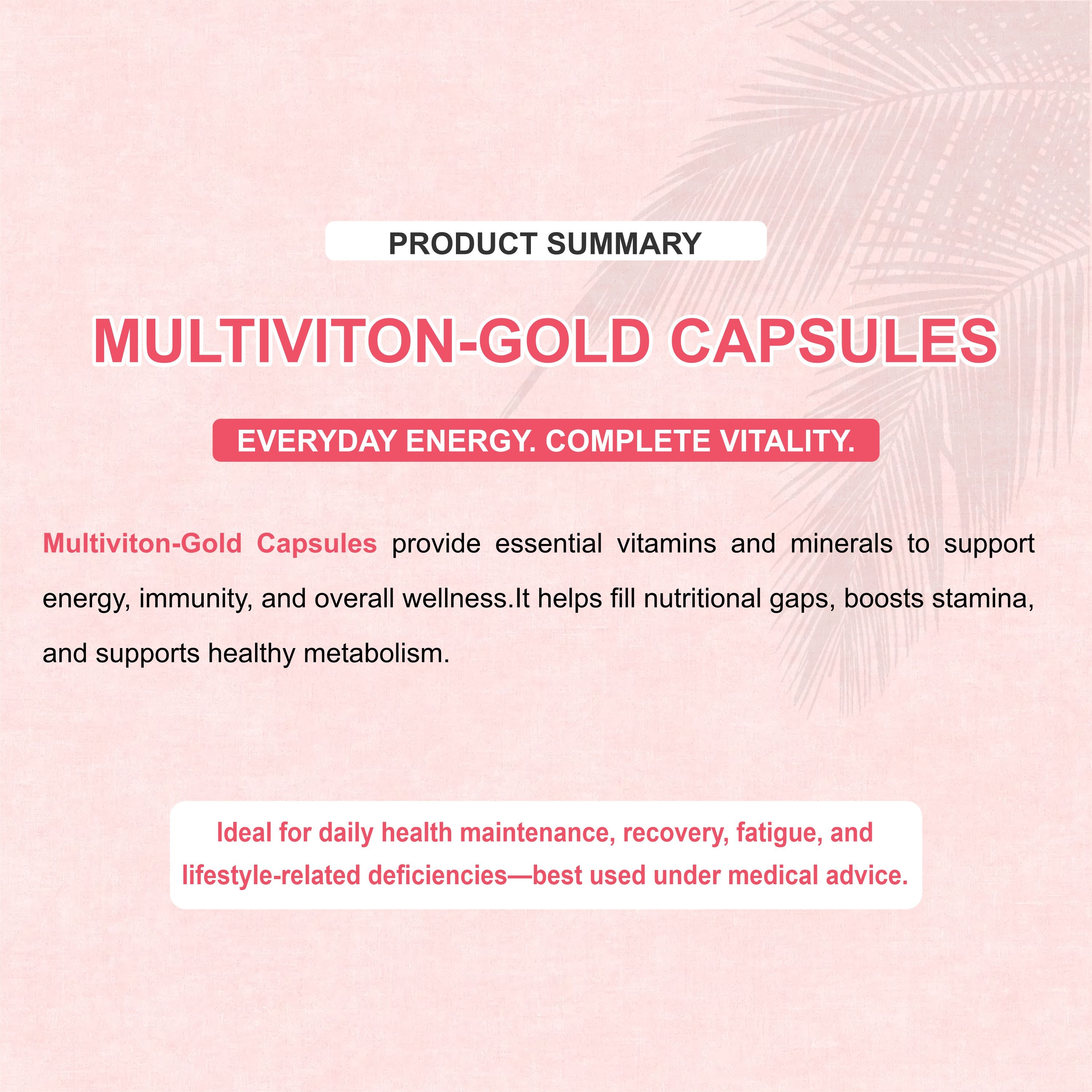 Marc Multiviton Gold Capsules – Complete Daily Nutrition for Energy, Immunity & Vitality