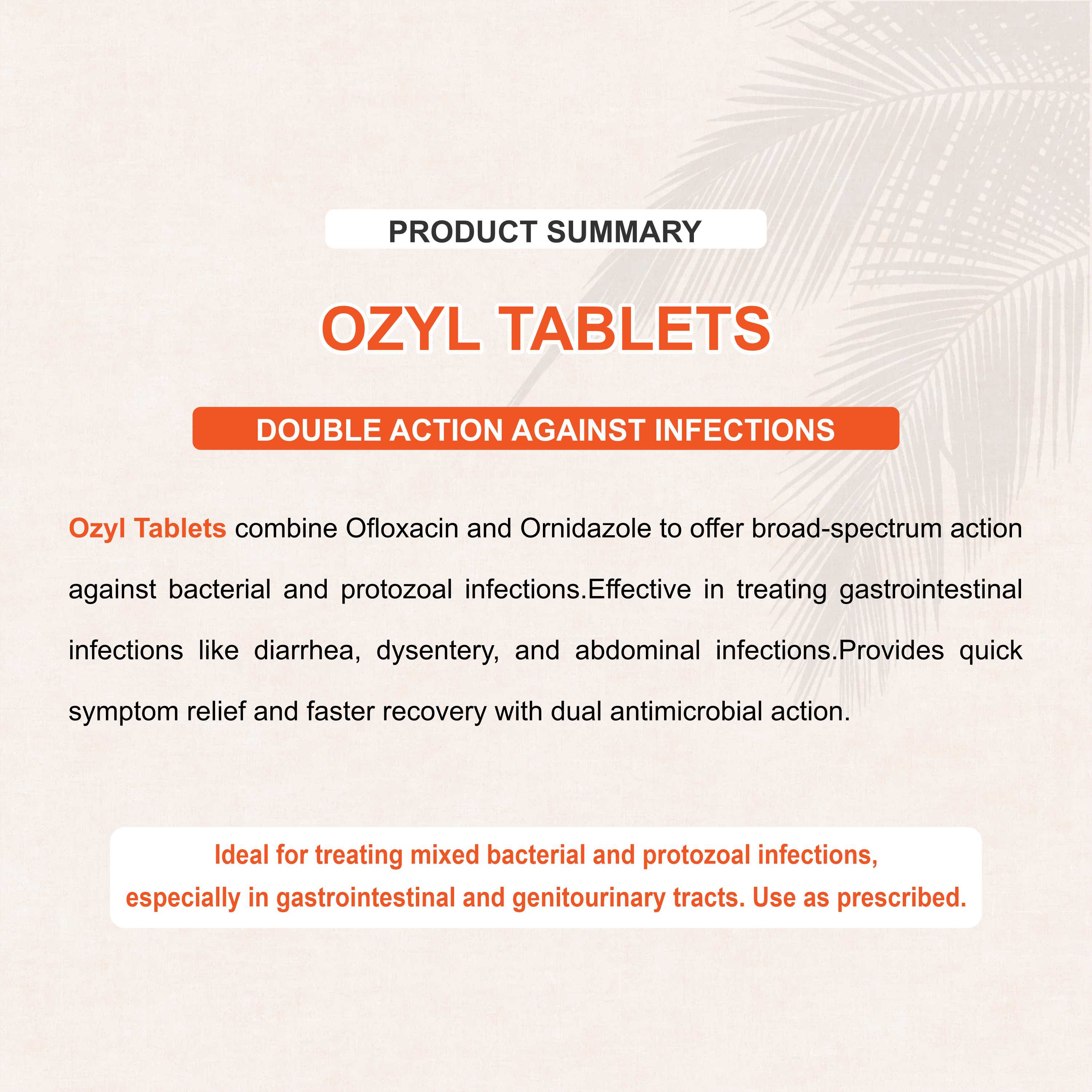 OZYL Tablet – Dual-Action Antibiotic for Bacterial & Gastrointestinal Infections
