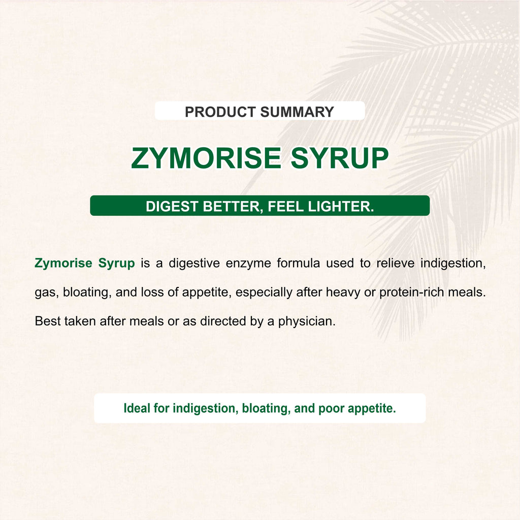 Marc Zymorise Digestive Enzyme Syrup with Alpha Amylase & Pepsin for Indigestion, Bloating & Appetite Support