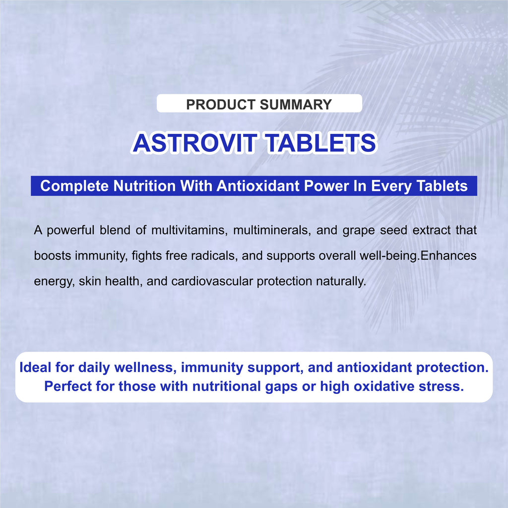 Astrovit Tablet – Daily Multivitamin & Antioxidant for Energy, Skin & Immunity(1 Box)