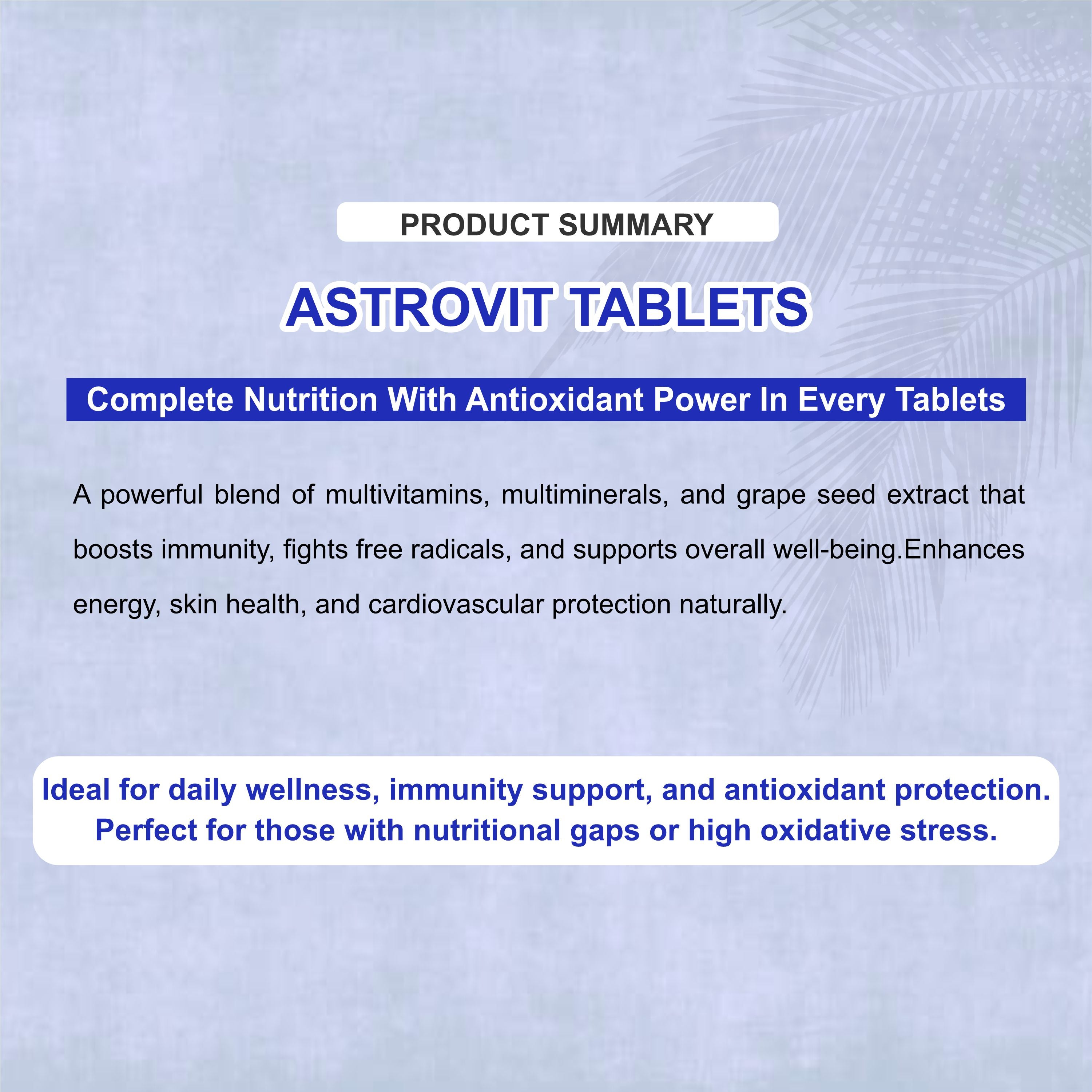 Astrovit Tablet – Daily Multivitamin & Antioxidant for Energy, Skin & Immunity(1 Box)