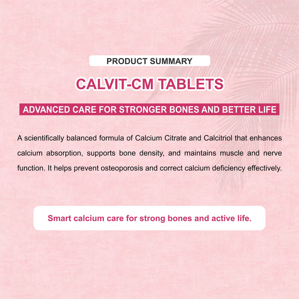 Calvit-CM Tablet – Complete Bone & Joint Support Formula (1 Box)