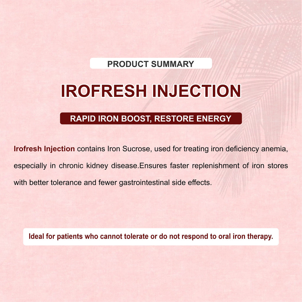 Ironfresh Injection – Trusted Solution for Iron Deficiency Anemia