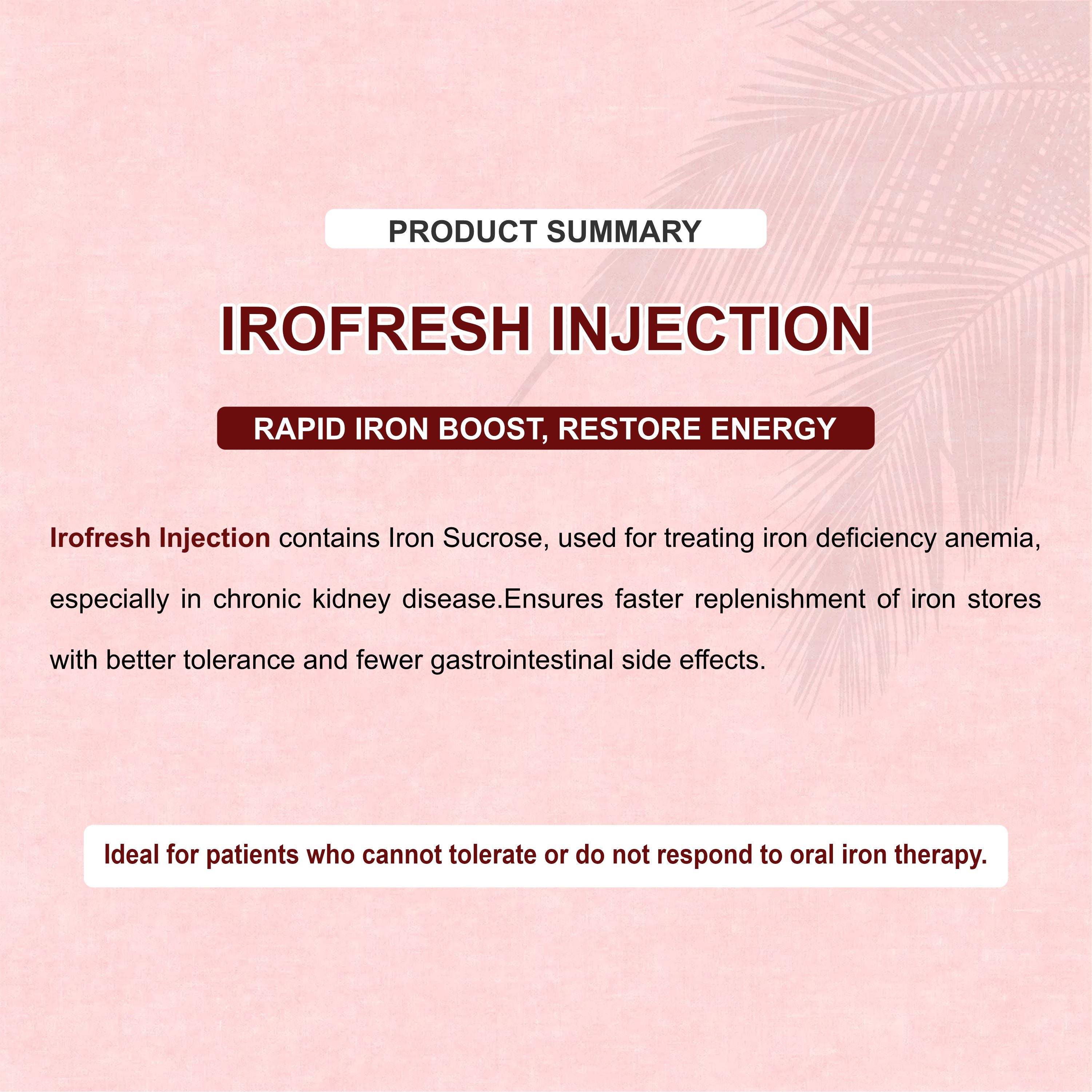 Ironfresh Injection – Trusted Solution for Iron Deficiency Anemia
