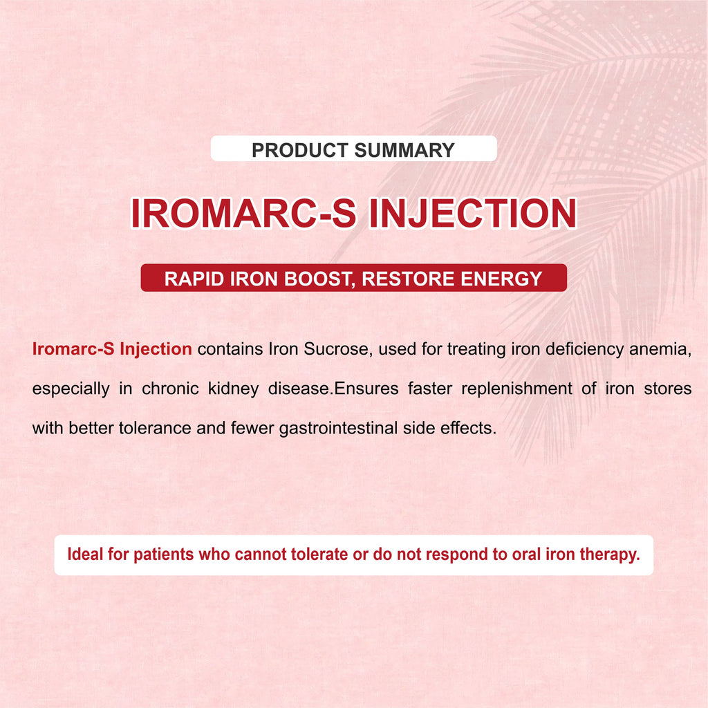 Iromarc S Injection – Trusted Iron Support for Anemia Management