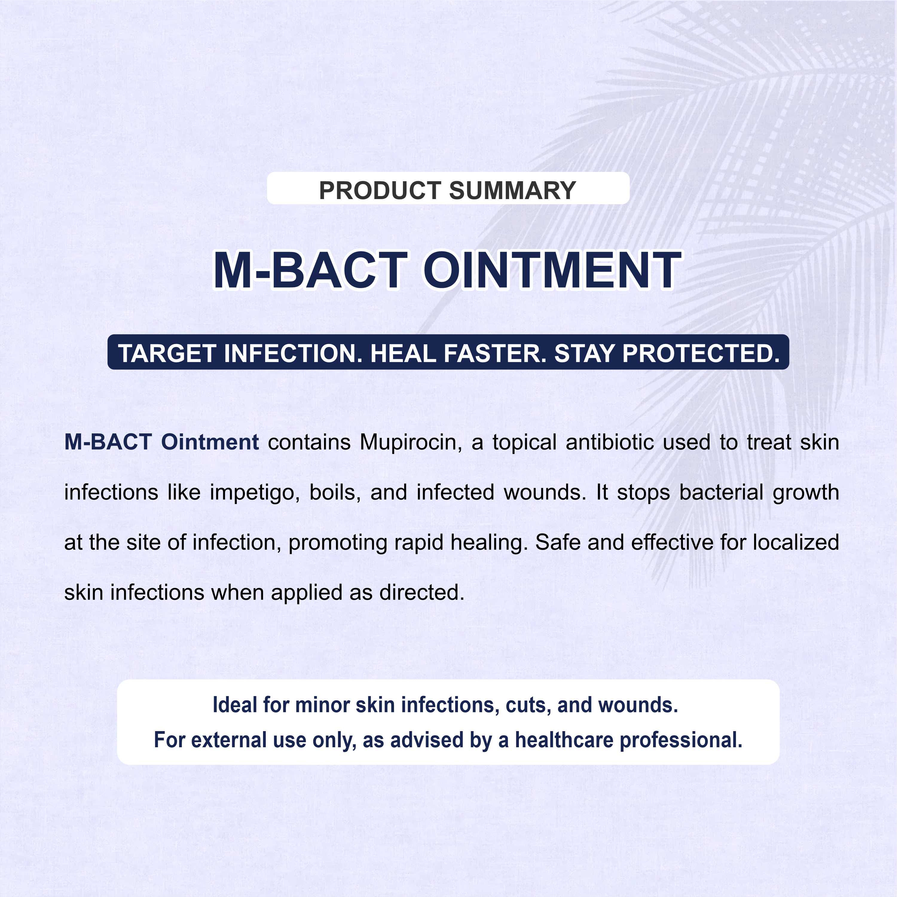 M Bact Ointment – Your Go-To Solution for Bacterial Skin Relief (Pack of 2)