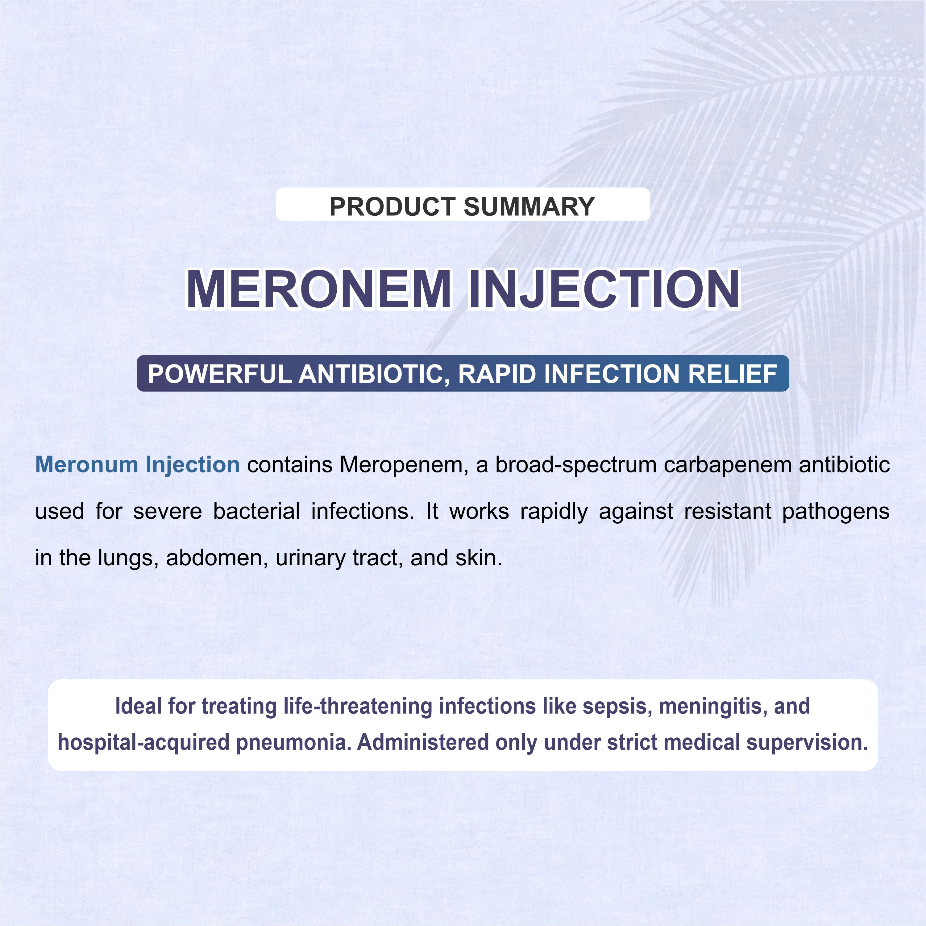Marconem Injection – Strong Protection Against Serious Bacterial Infections