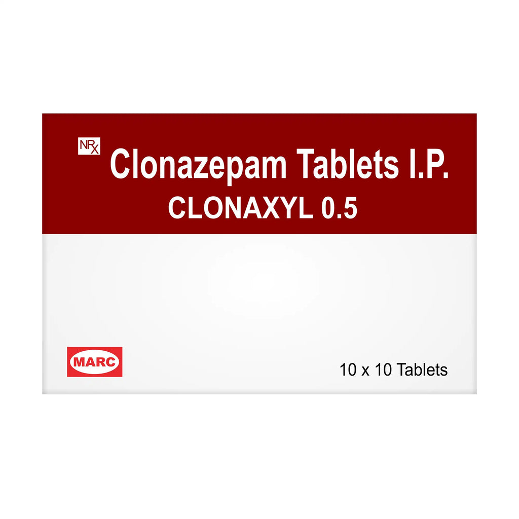 Clonaxyl 0.5mg Clonazepam Tablet – Anxiety, Panic Disorder & Epilepsy Management