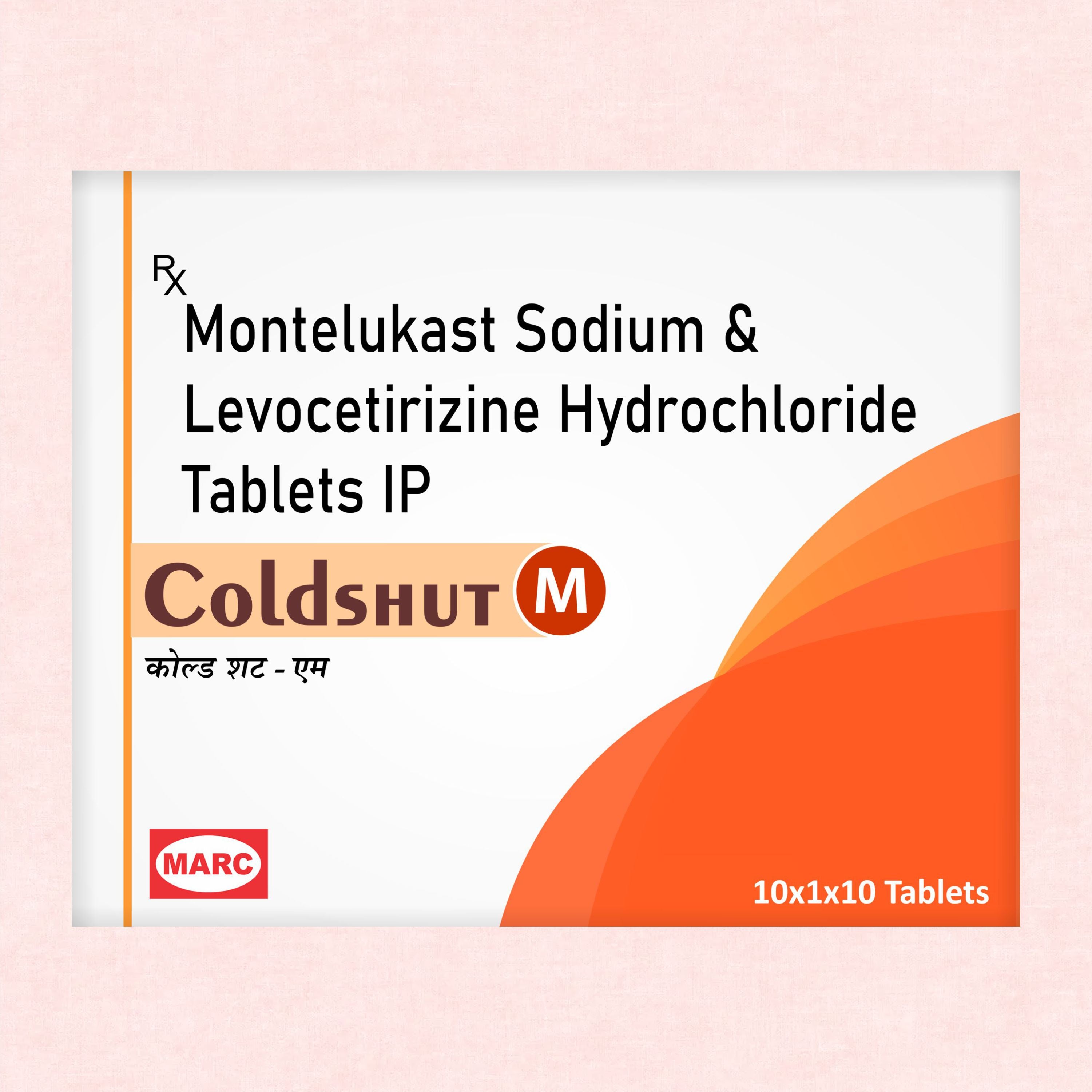 Marc ColdShut M Tablets – Dual-Action Allergy & Asthma Relief with Montelukast & Levocetirizine