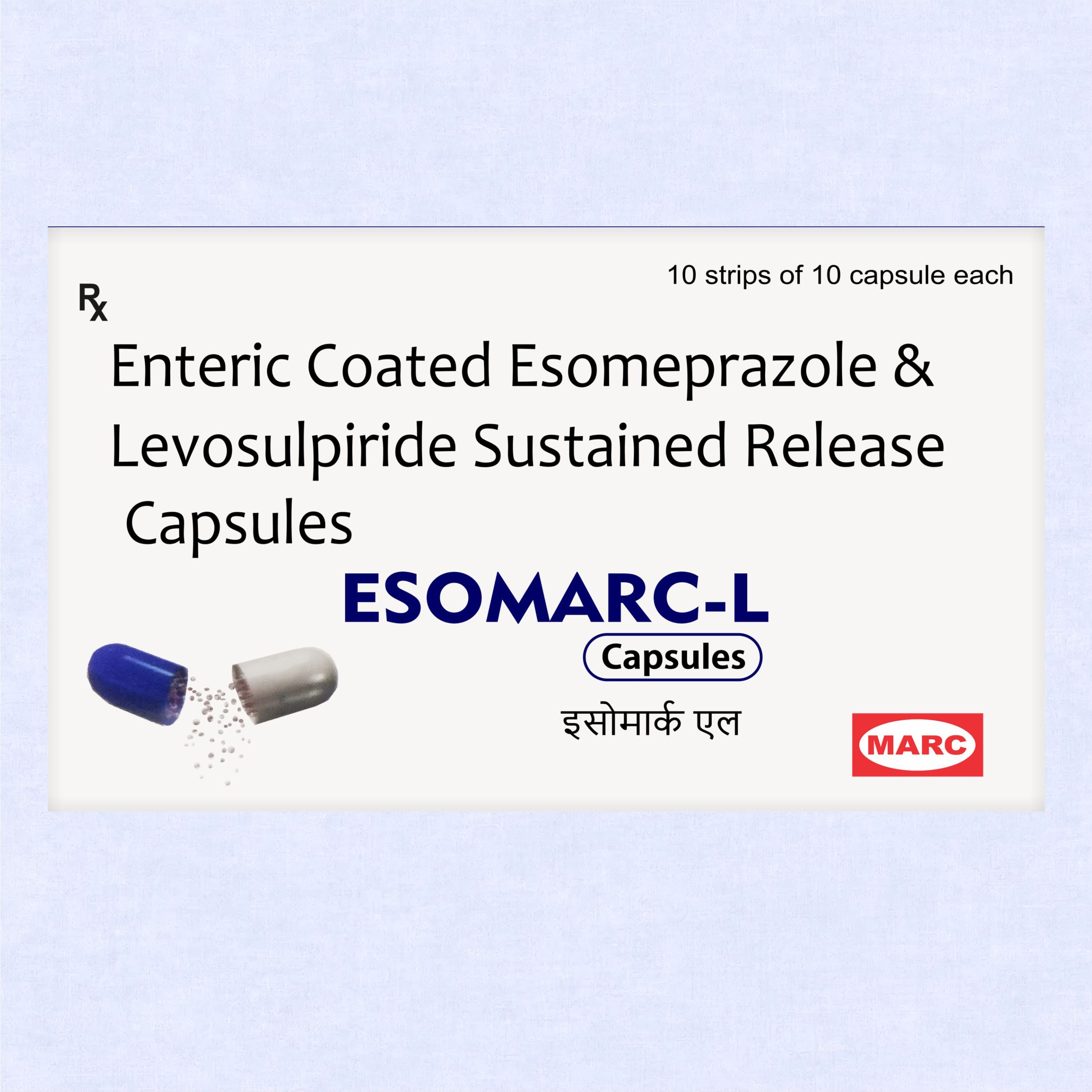 Esomarc-L Esomeprazole & Levosulpiride Capsule – Acidity, Nausea & Slow Digestion Relief