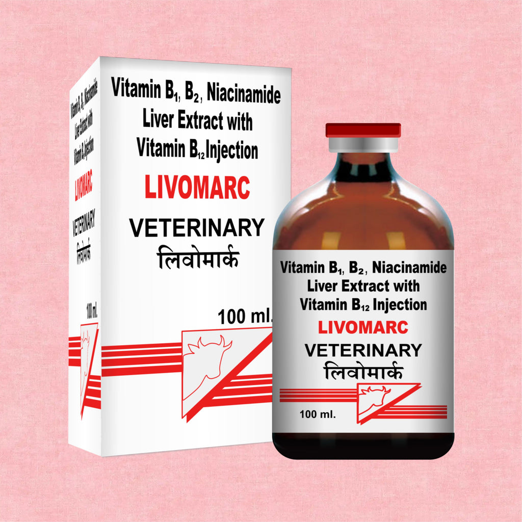 Marc Livomarc Injection 100ml – Complete Liver Tonic & Vitality Booster for Livestock (Pack of 2)